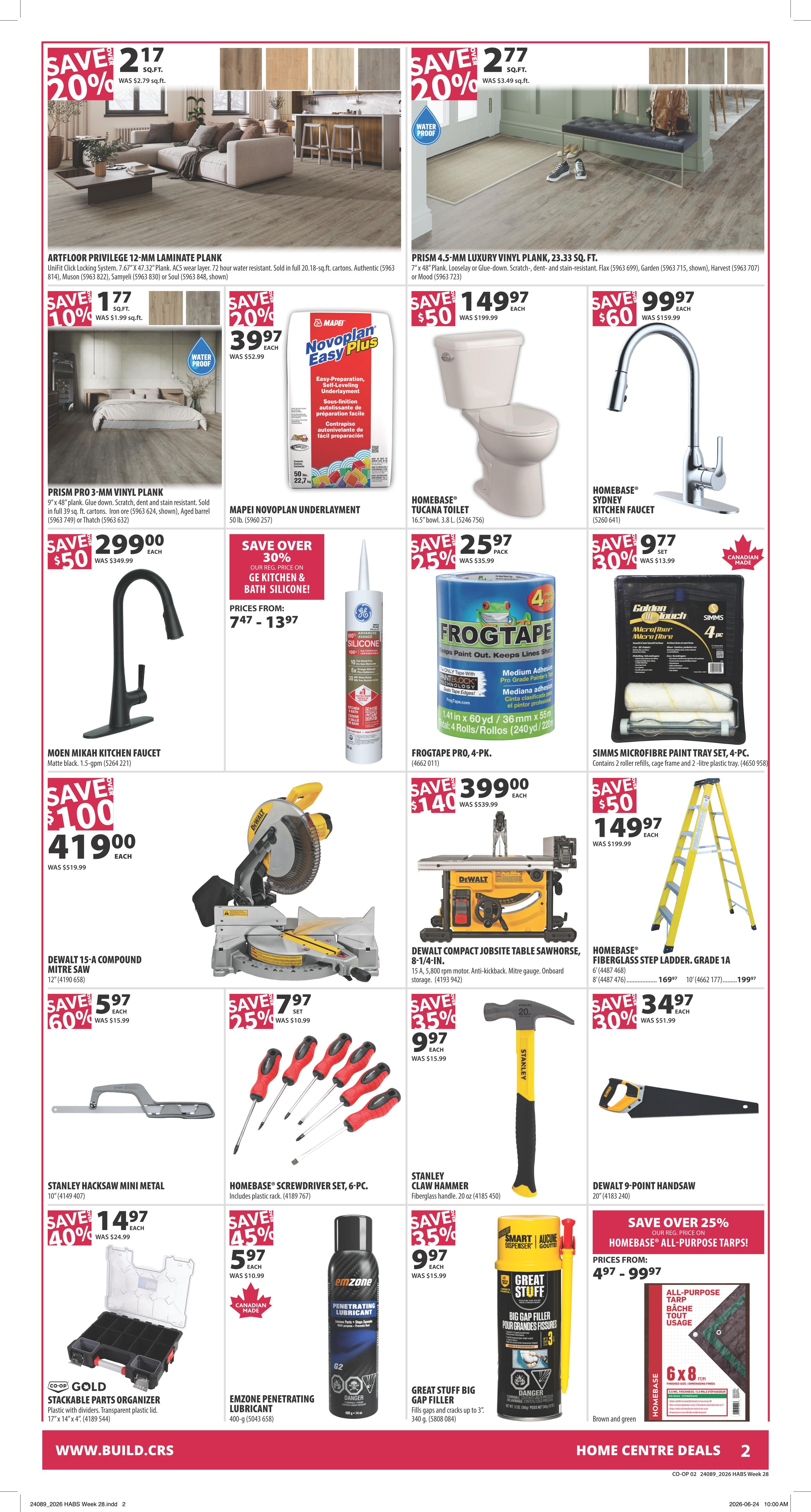 Co-op (West) Home Centre Flyer July 9 to 15
