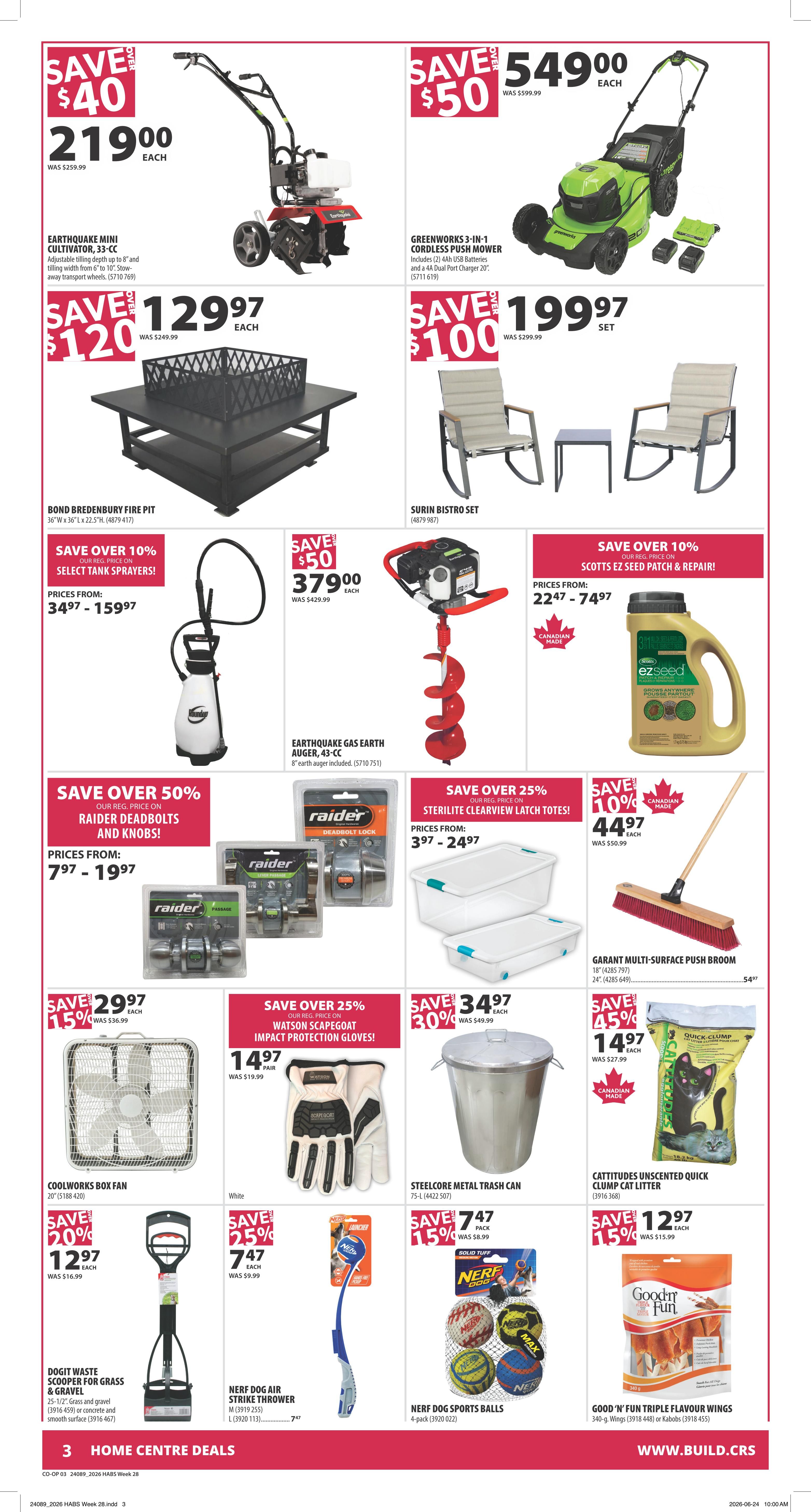 Co-op (West) Home Centre Flyer July 9 to 15