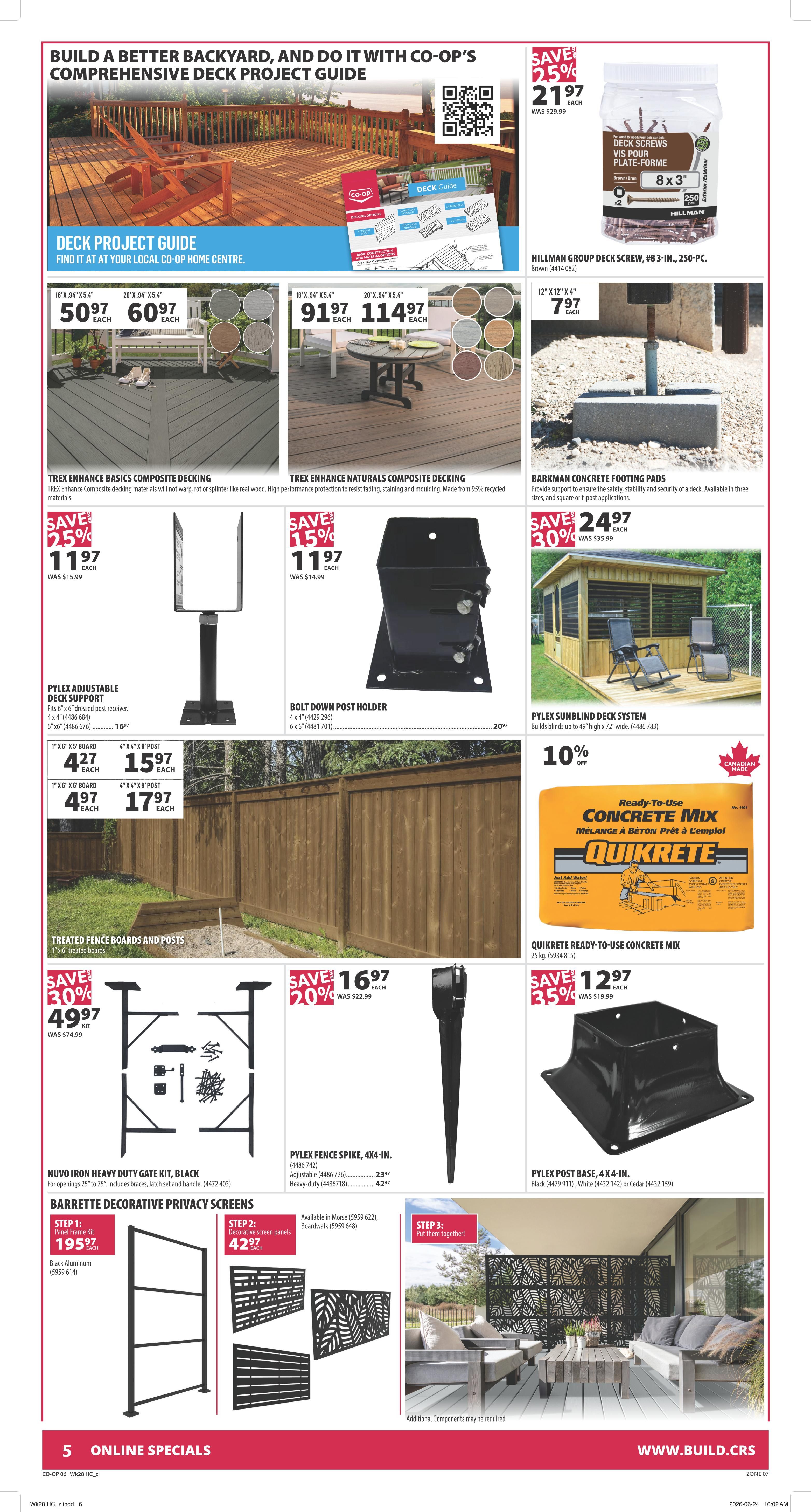 Co-op (West) Home Centre Flyer July 9 to 15