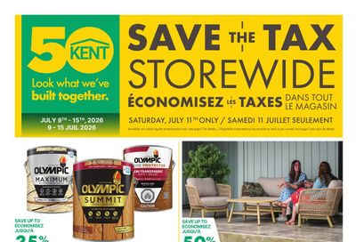 Kent Building Supplies Flyer July 9 to 15
