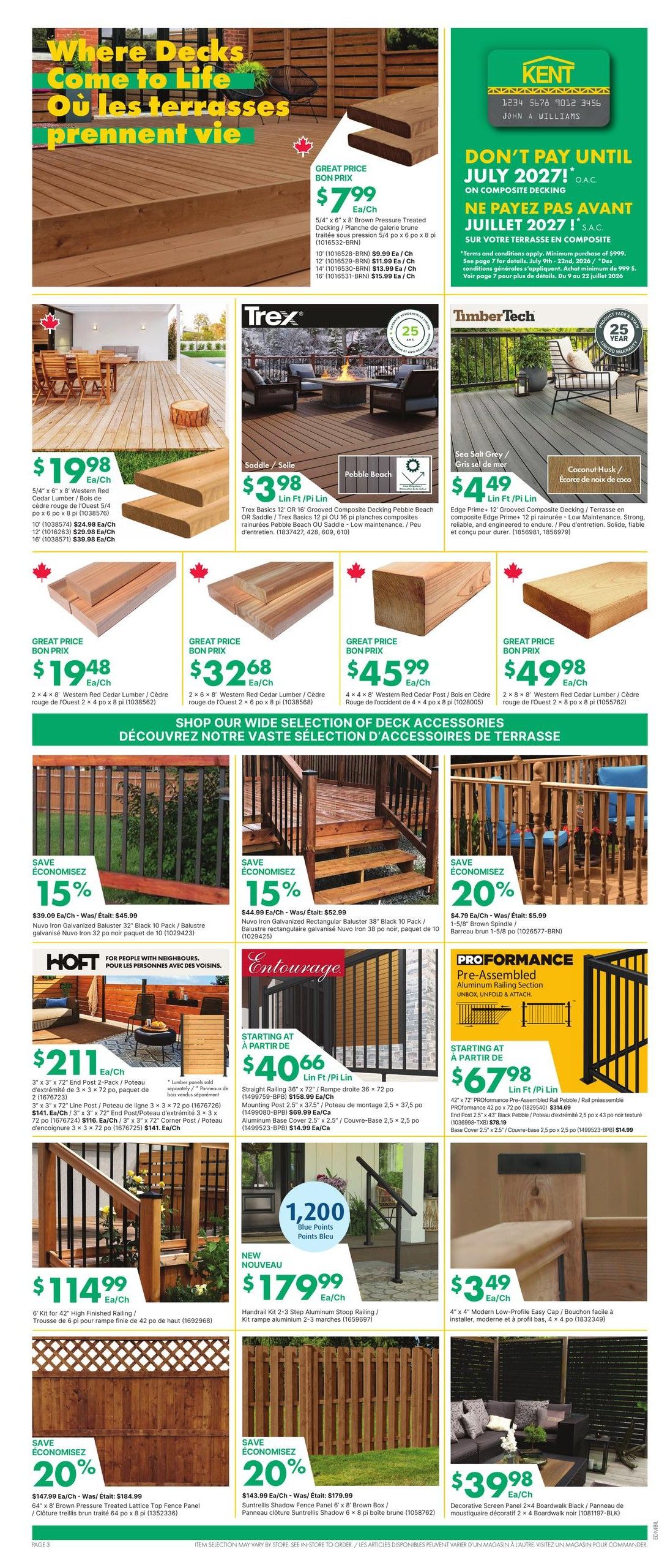Kent Building Supplies Flyer July 9 to 15