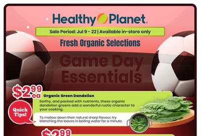Healthy Planet Flyer July 9 to 22