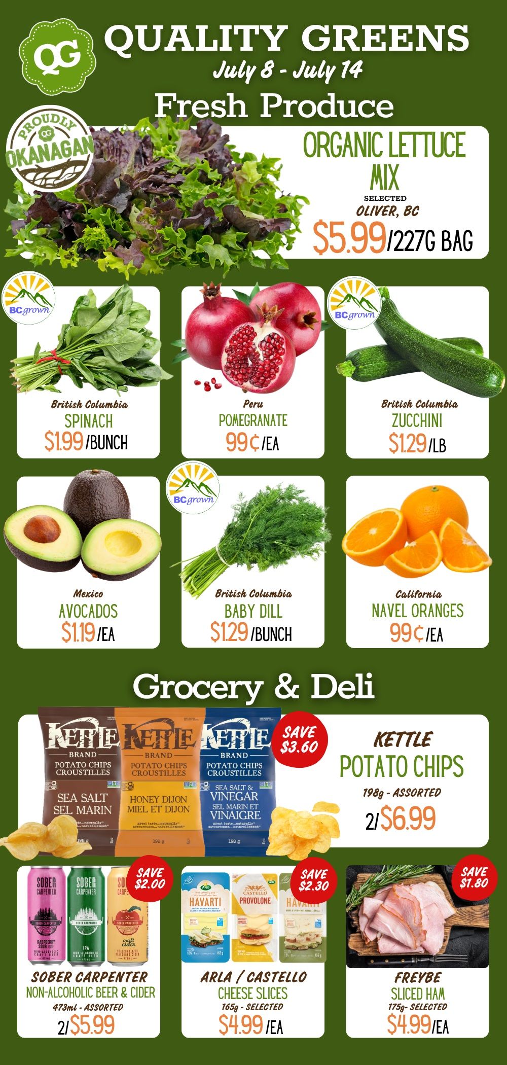 Quality Greens Flyer July 8 to 14