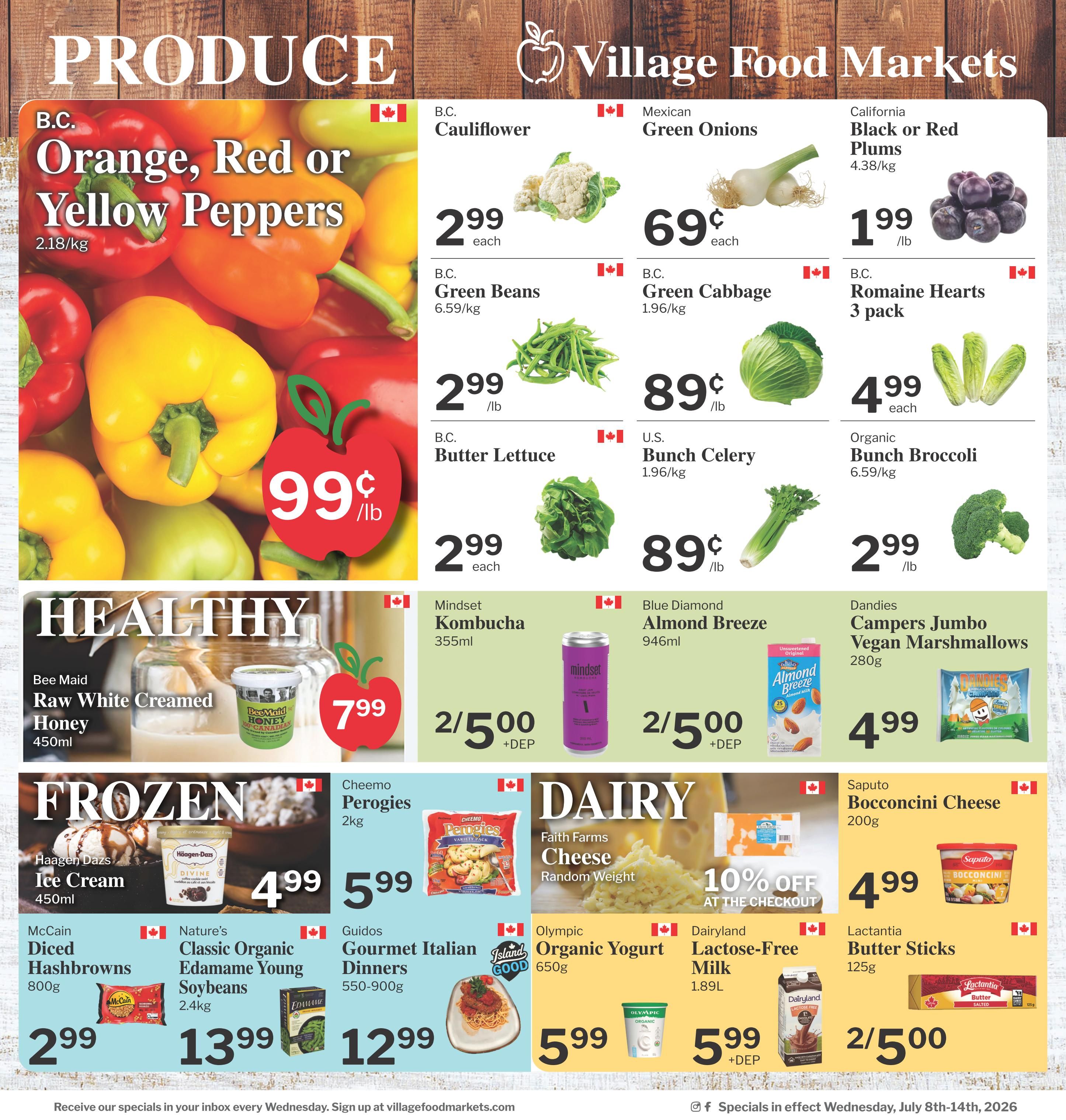 Village Food Markets Flyer July 8 to 14
