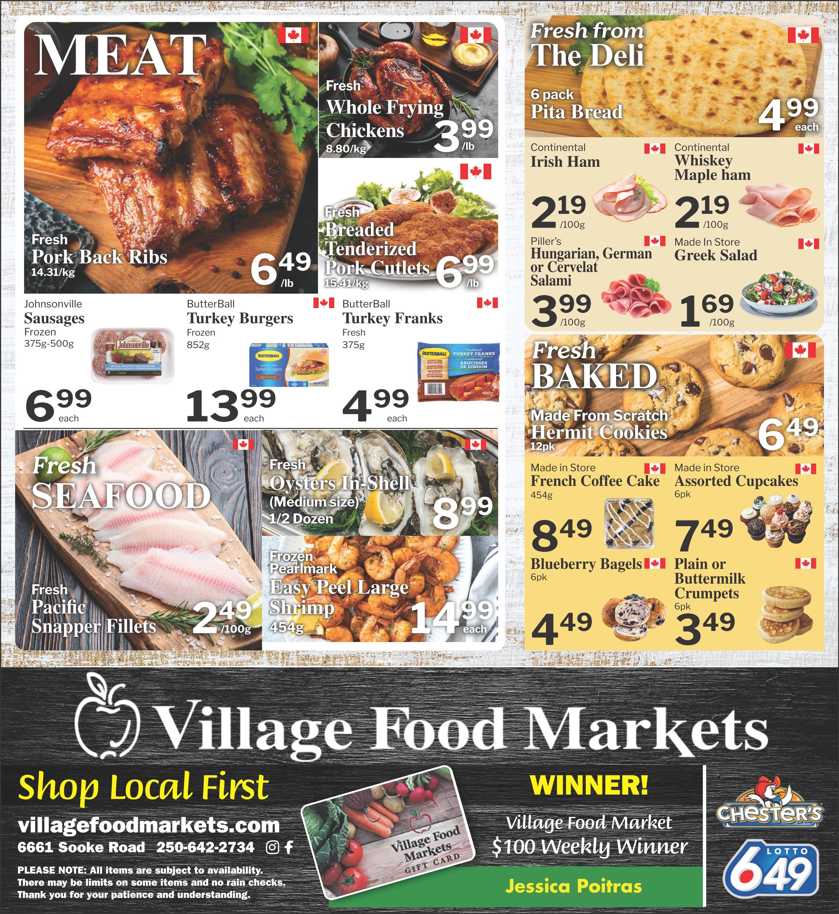 Village Food Markets Flyer July 8 to 14