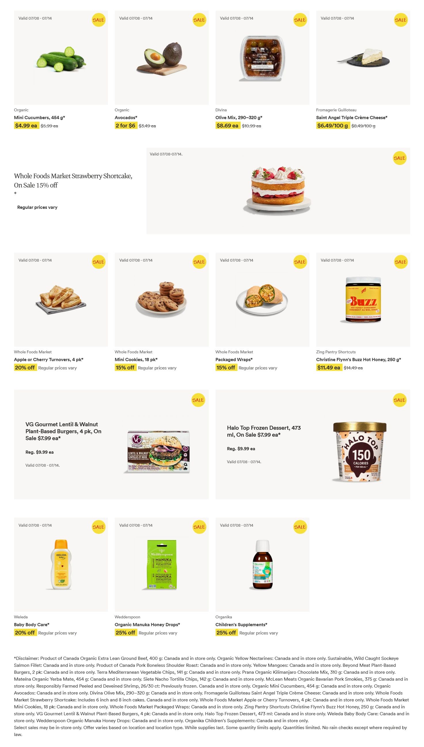 Whole Foods Market (ON) Flyer July 8 to 14
