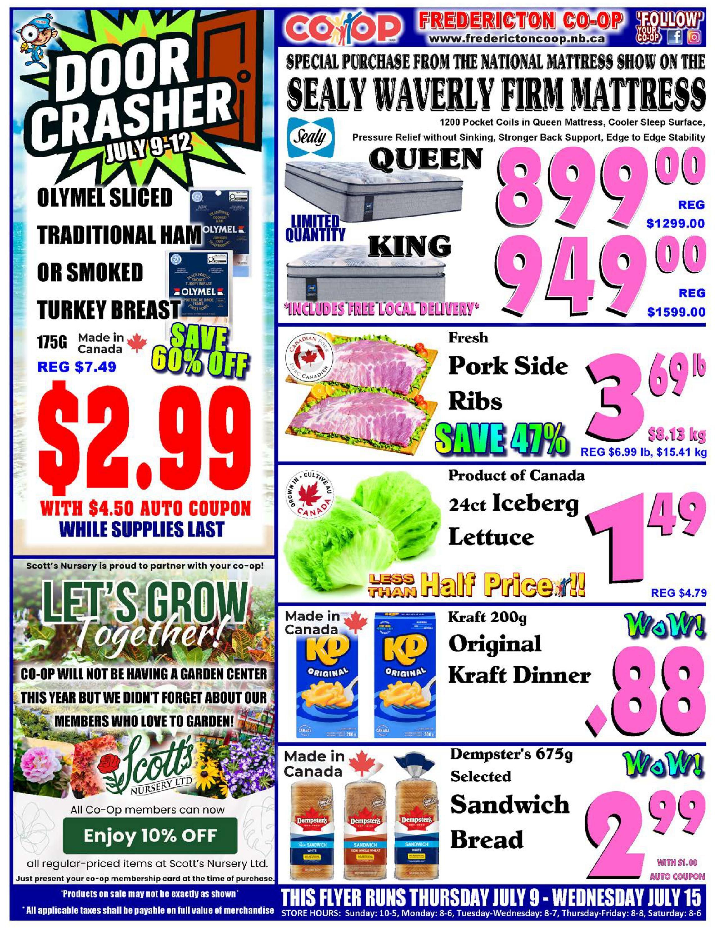 Fredericton Co-op Flyer July 9 to 15