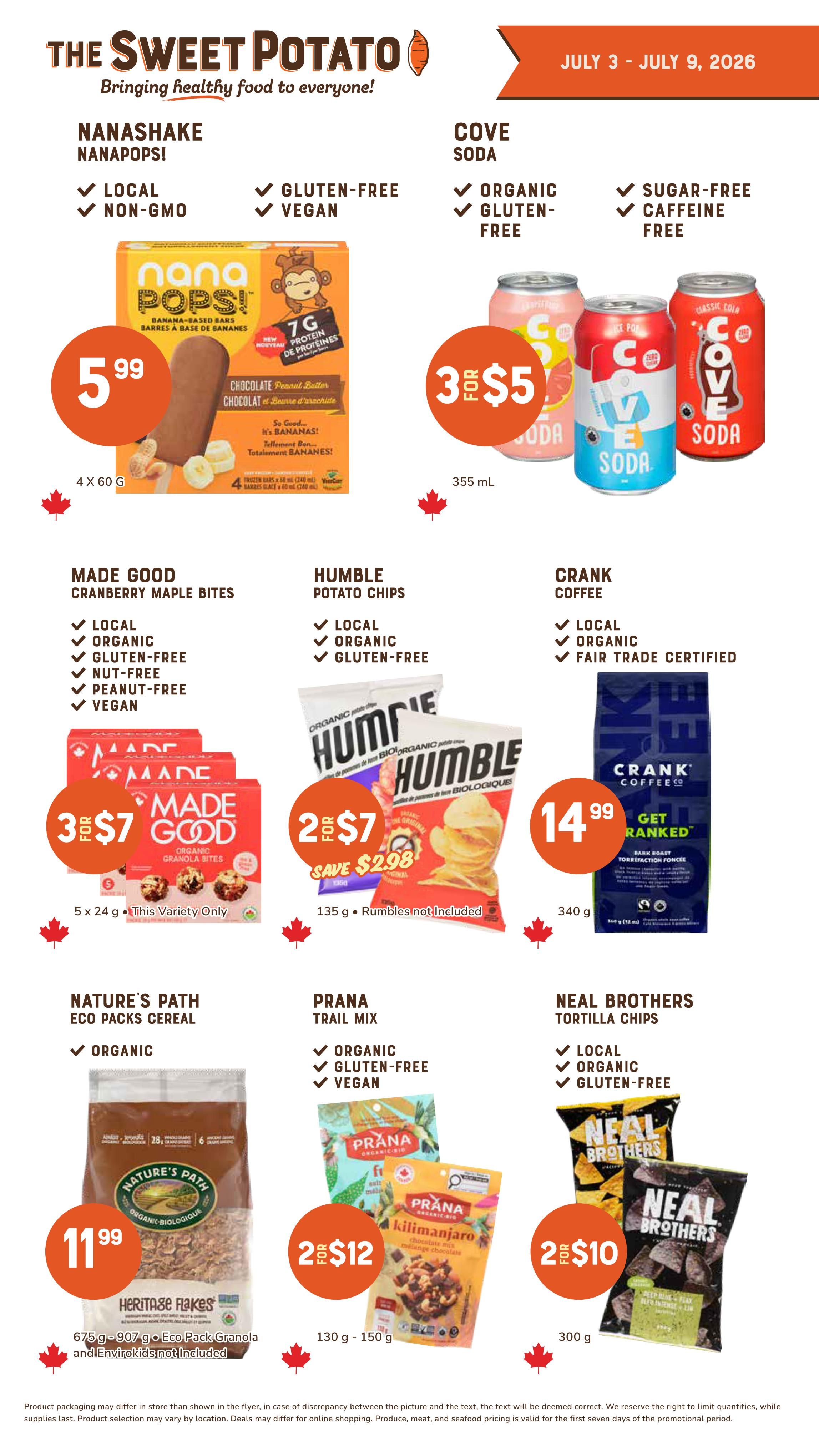 The Sweet Potato Flyer July 3 to 9
