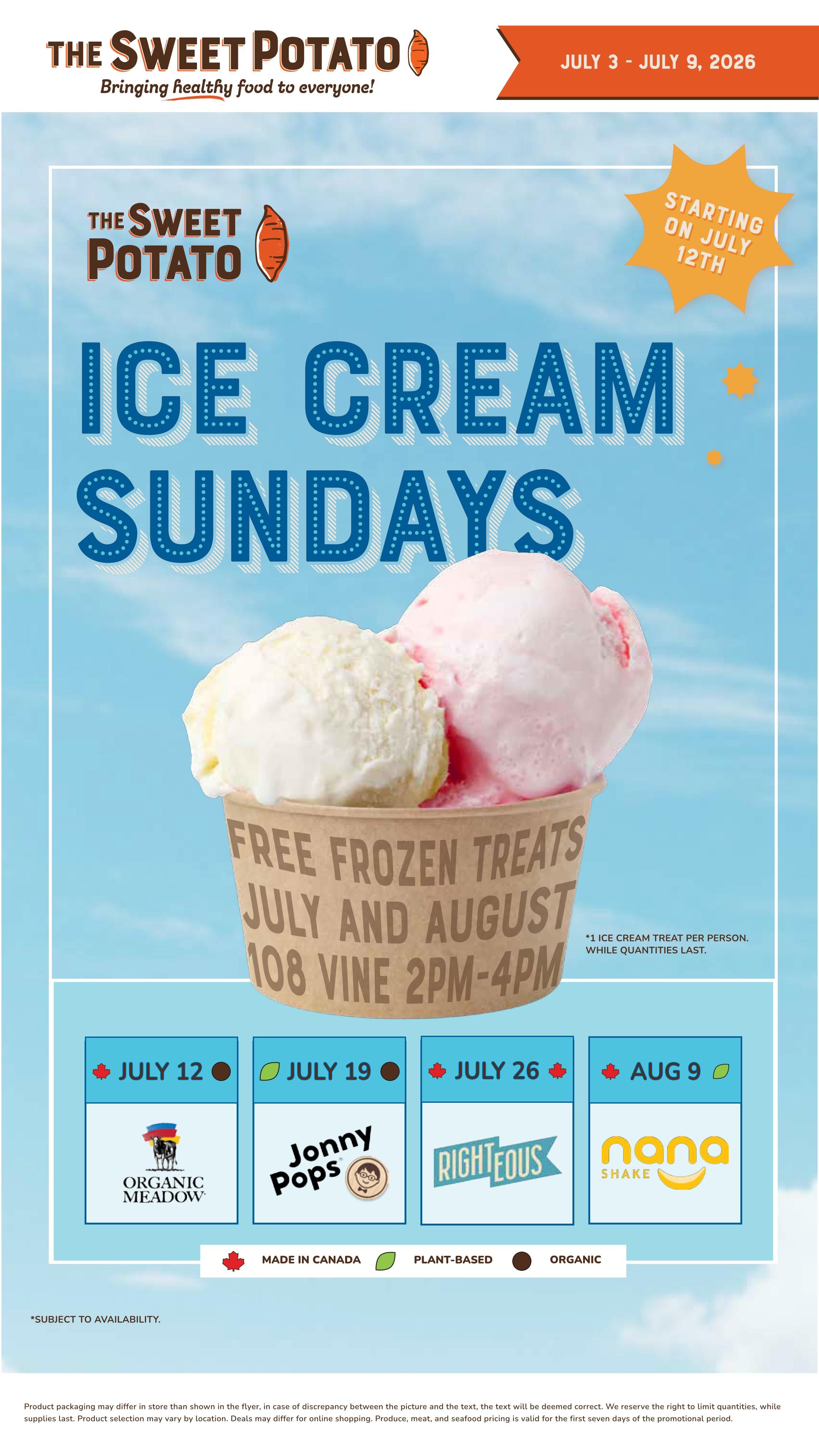 The Sweet Potato Flyer July 3 to 9