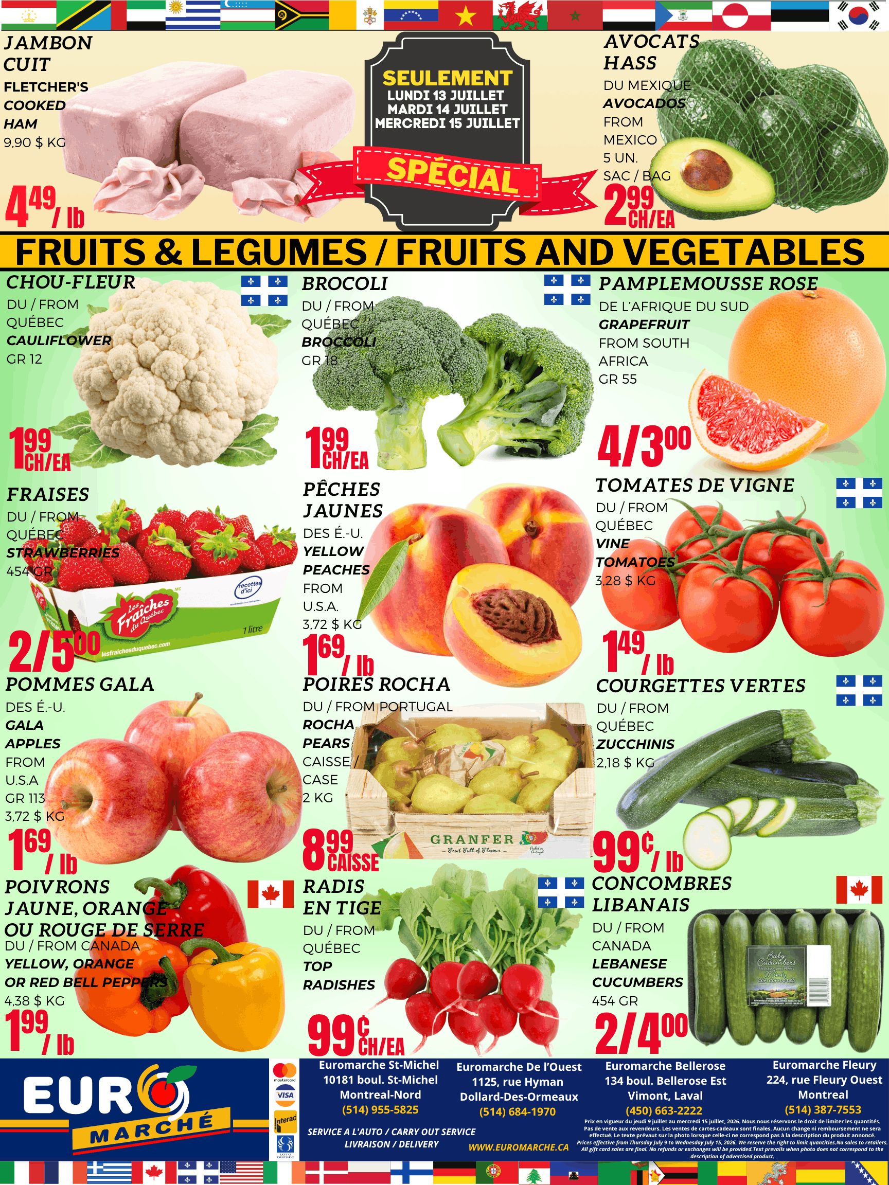 Euro Marche Flyer July 9 to 15