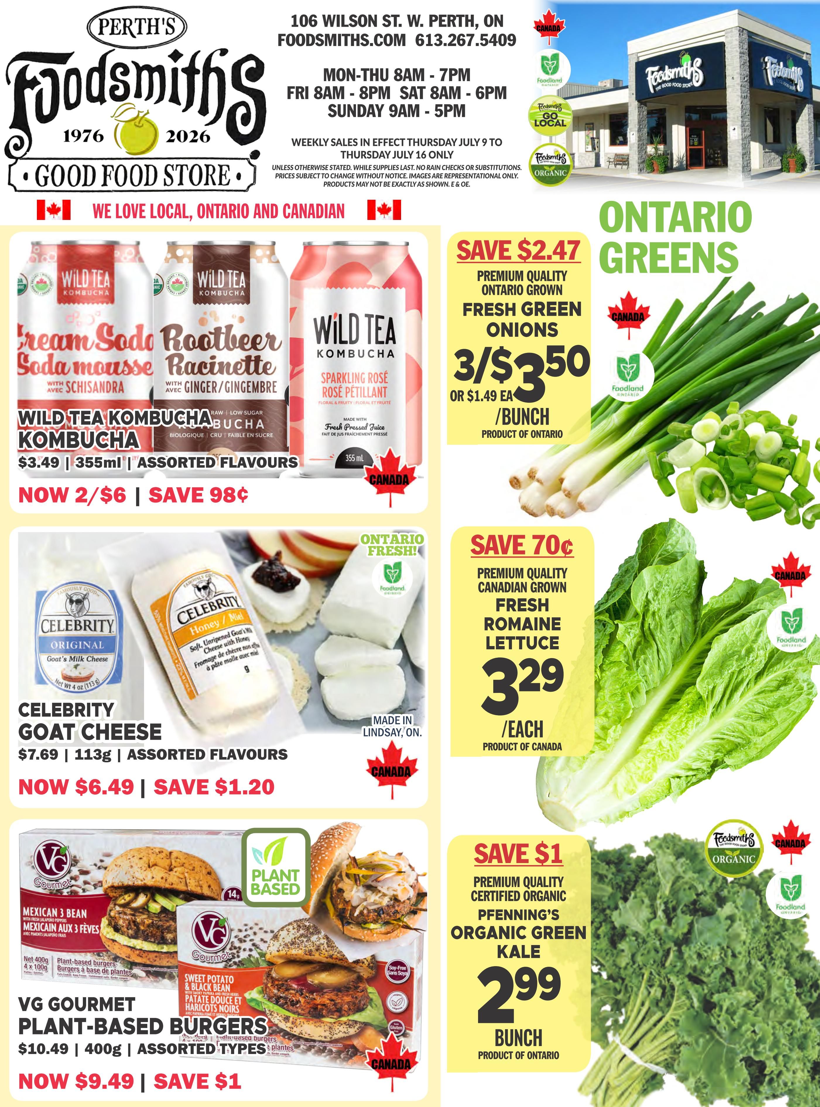 Foodsmiths Flyer July 9 to 16