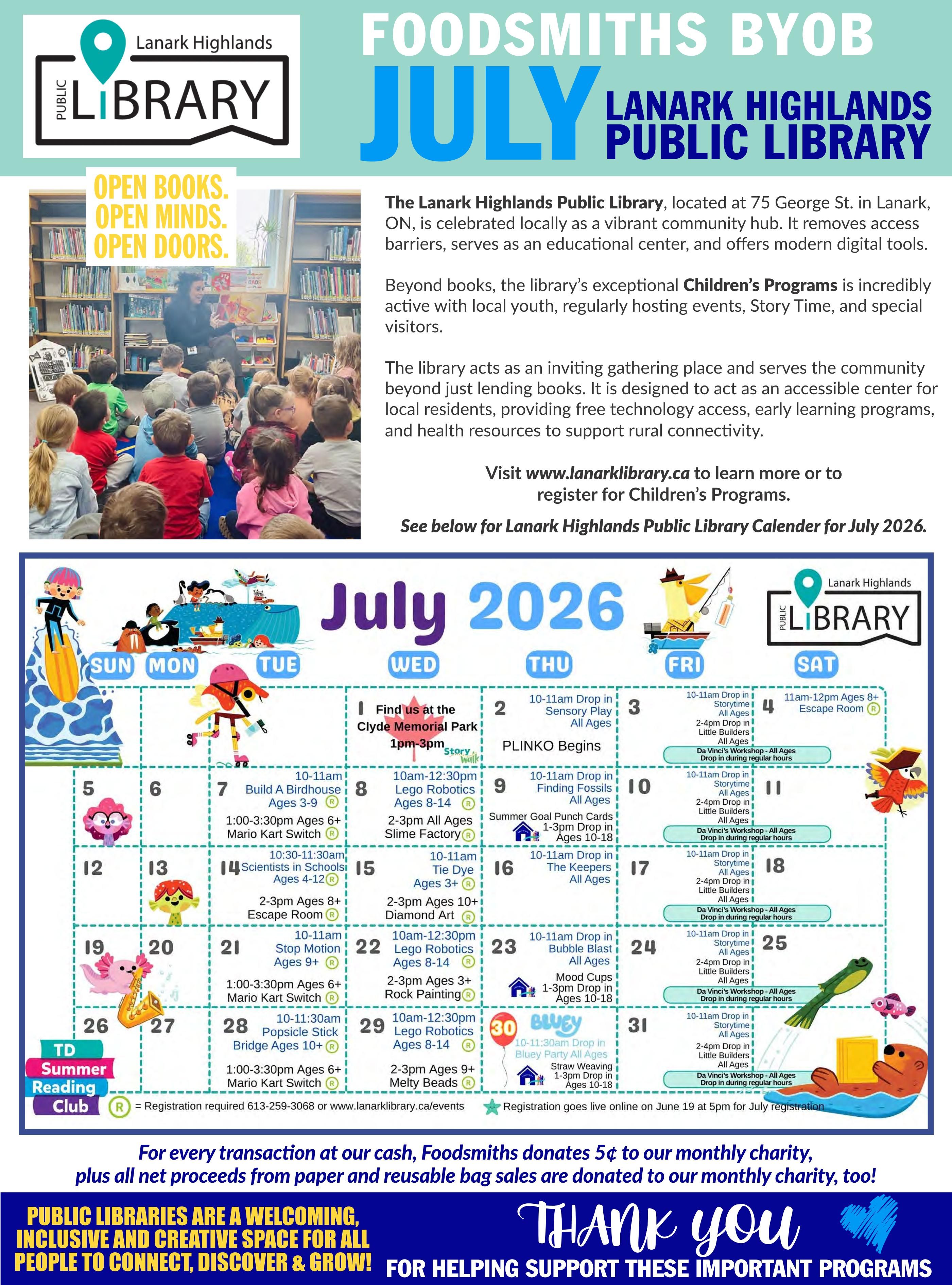 Foodsmiths Flyer July 9 to 16