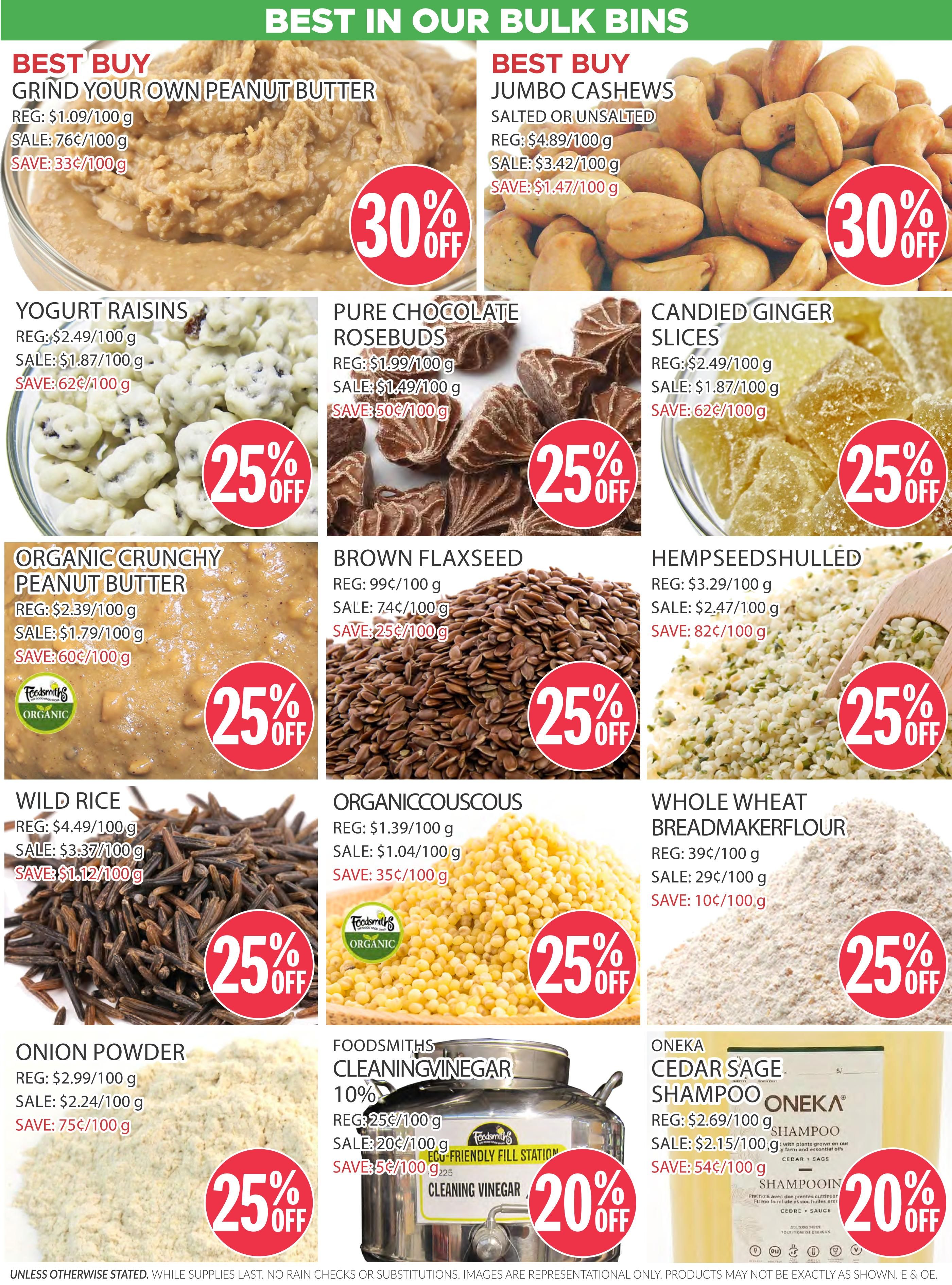 Foodsmiths Flyer July 9 to 16