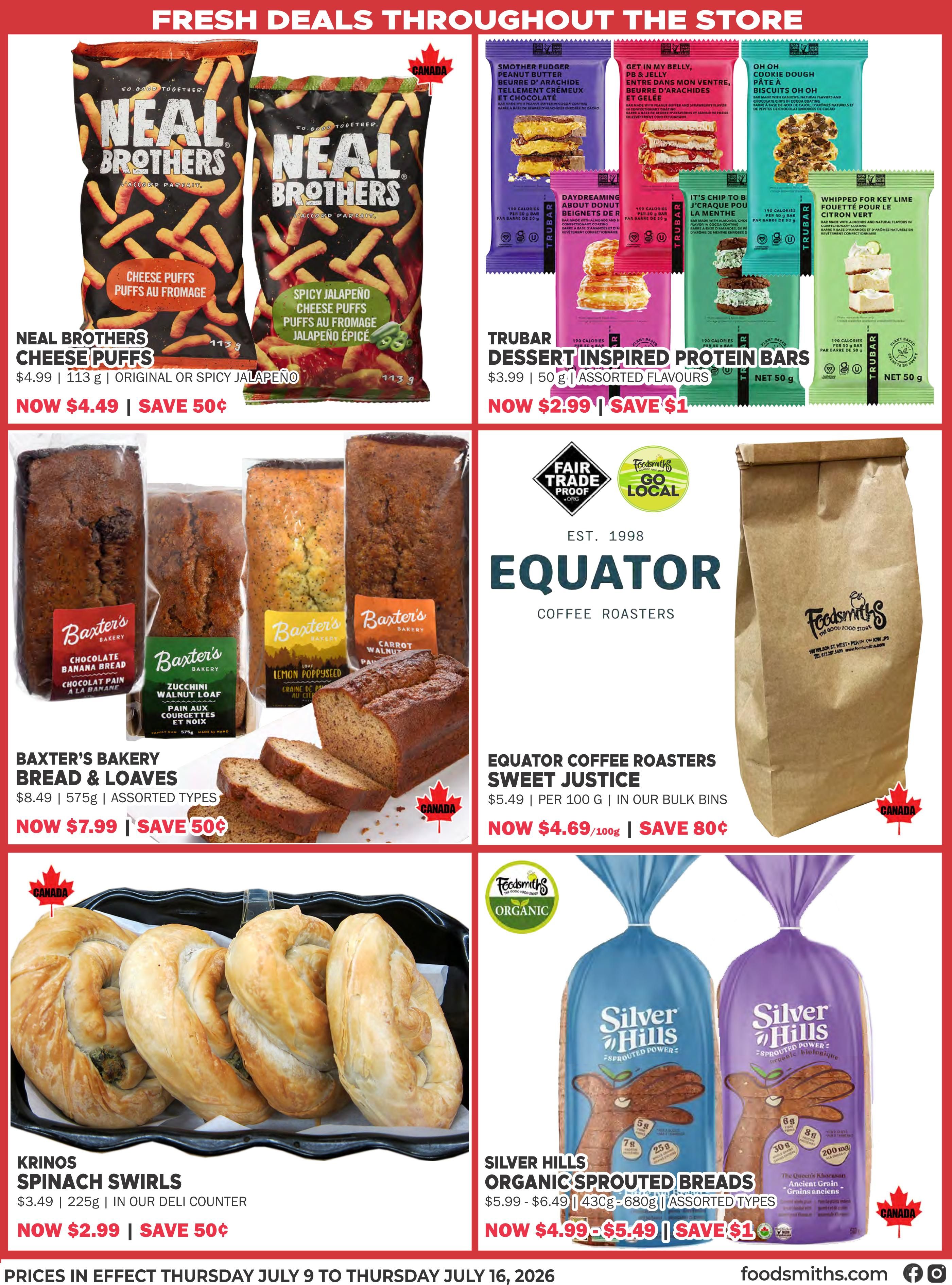 Foodsmiths Flyer July 9 to 16