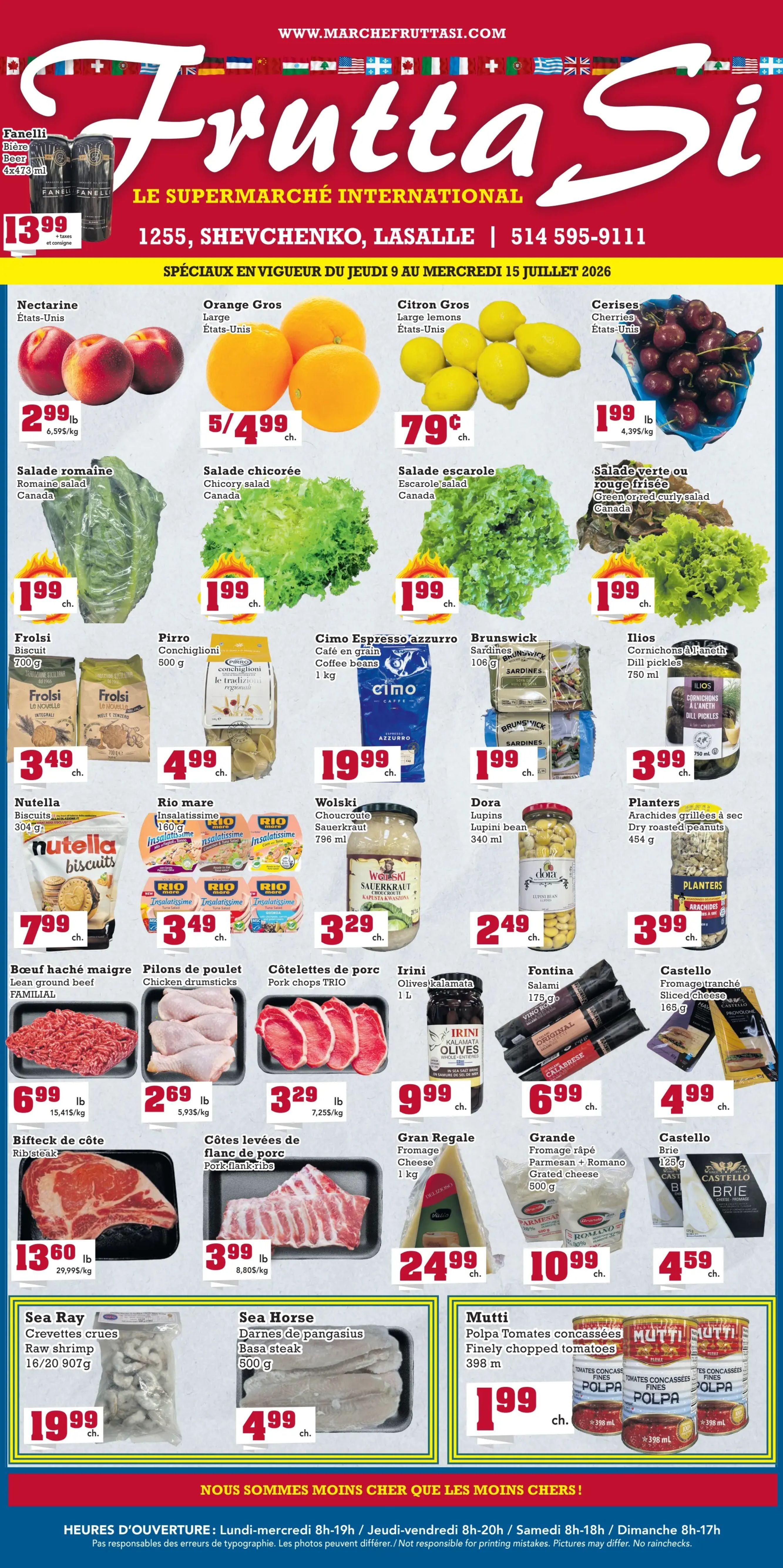 Frutta Si Flyer July 9 to 15