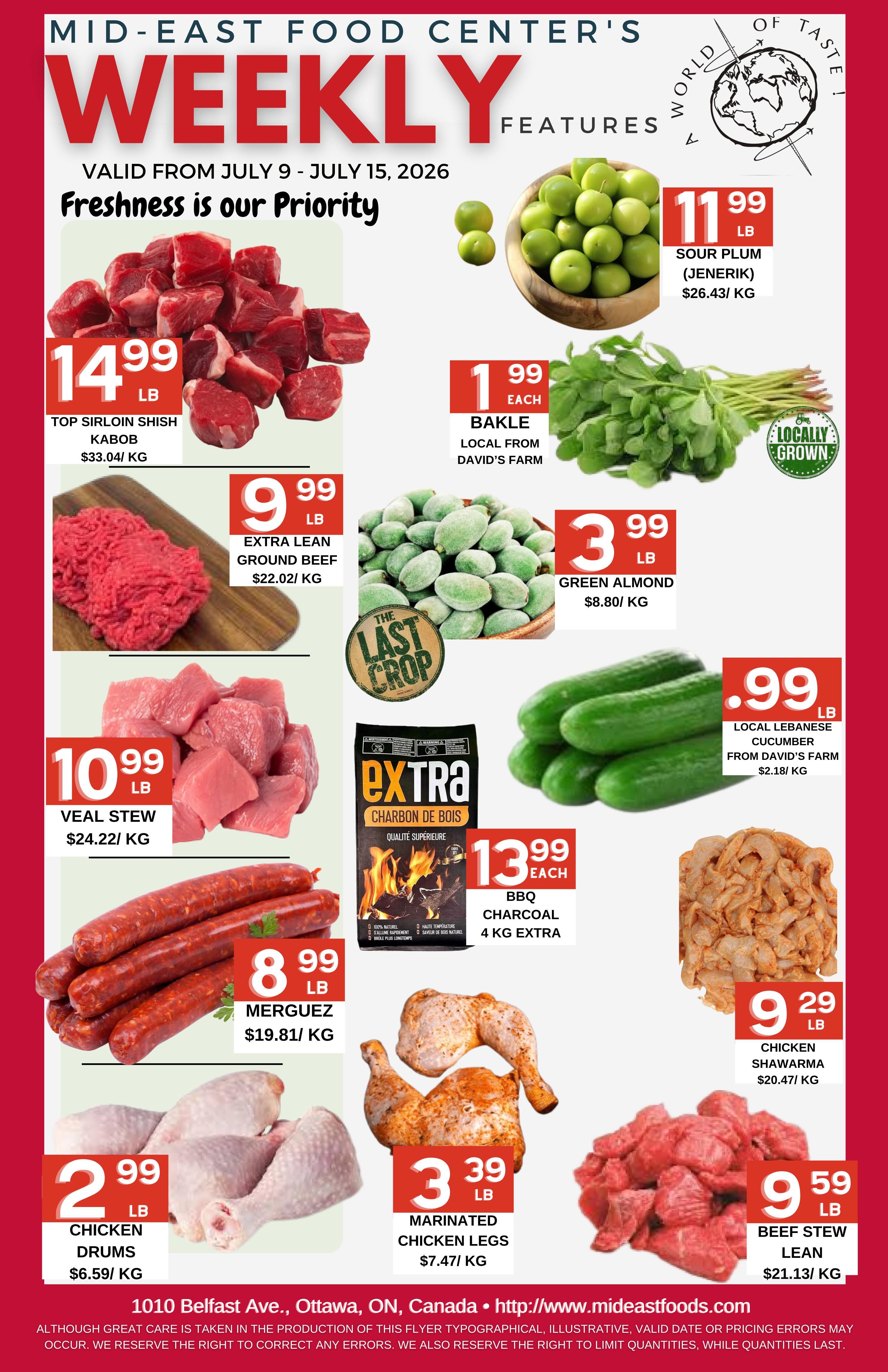 Mid-East Food Centre Flyer July 9 to 15