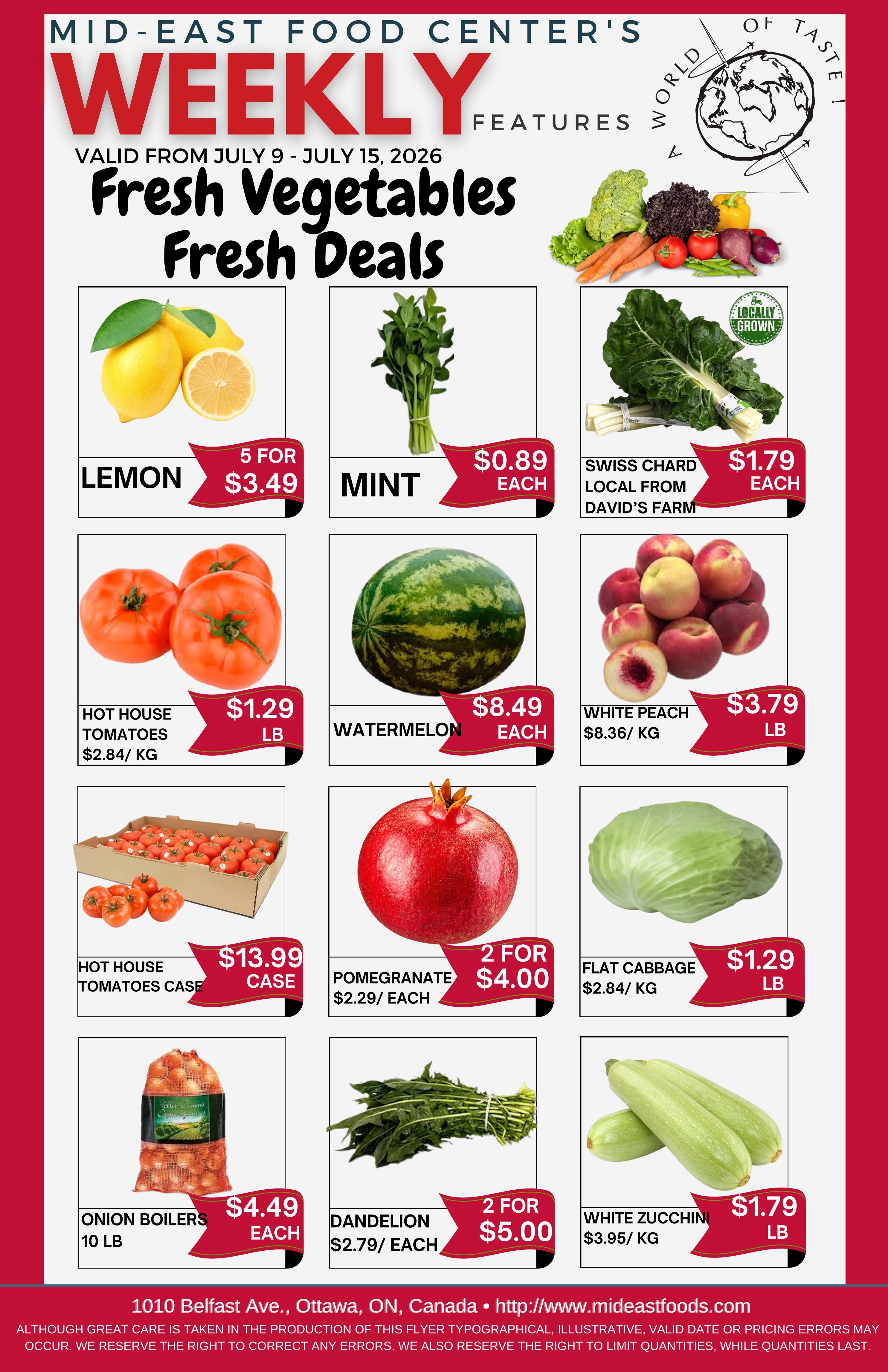 Mid-East Food Centre Flyer July 9 to 15
