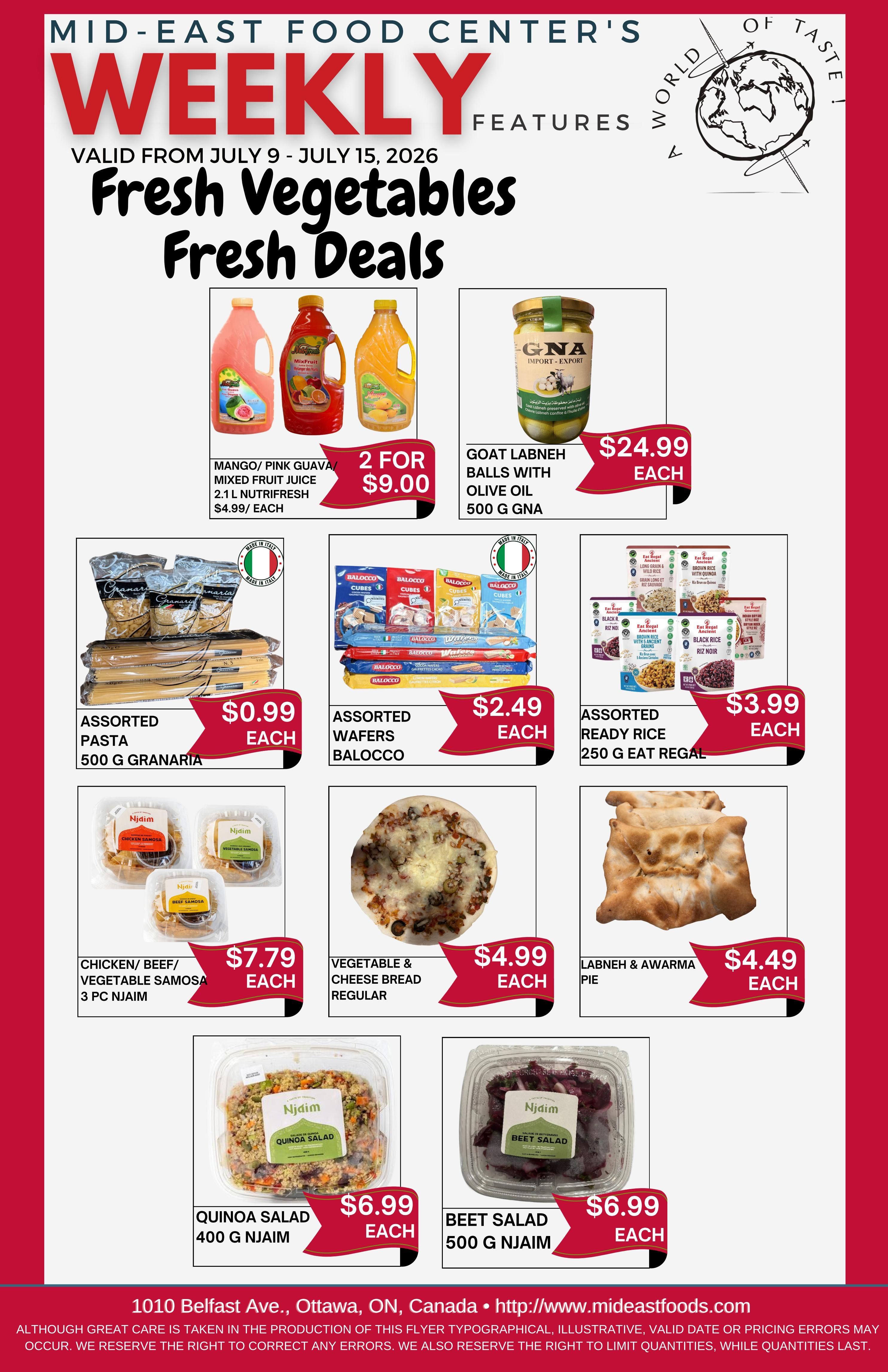Mid-East Food Centre Flyer July 9 to 15