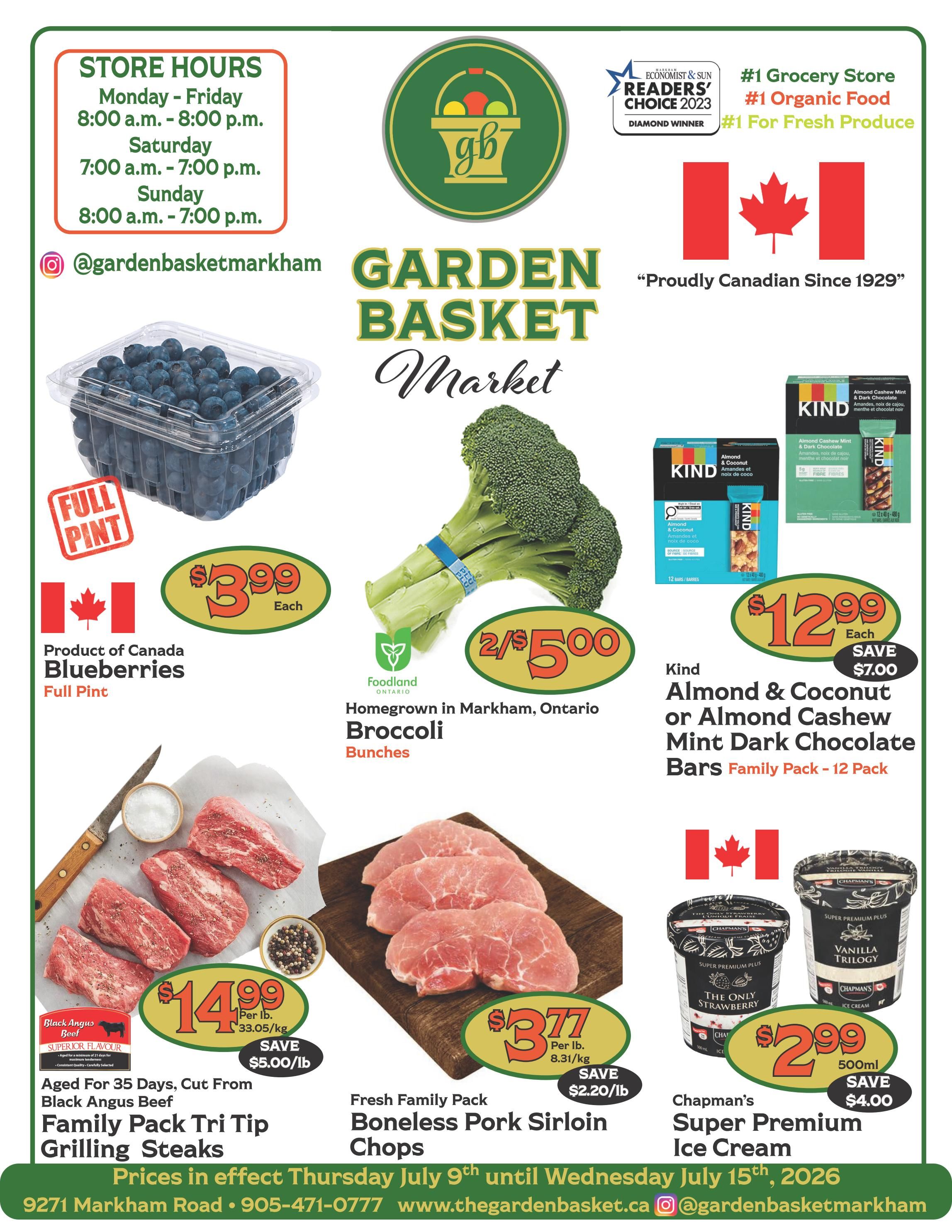 The Garden Basket Flyer July 9 to 15