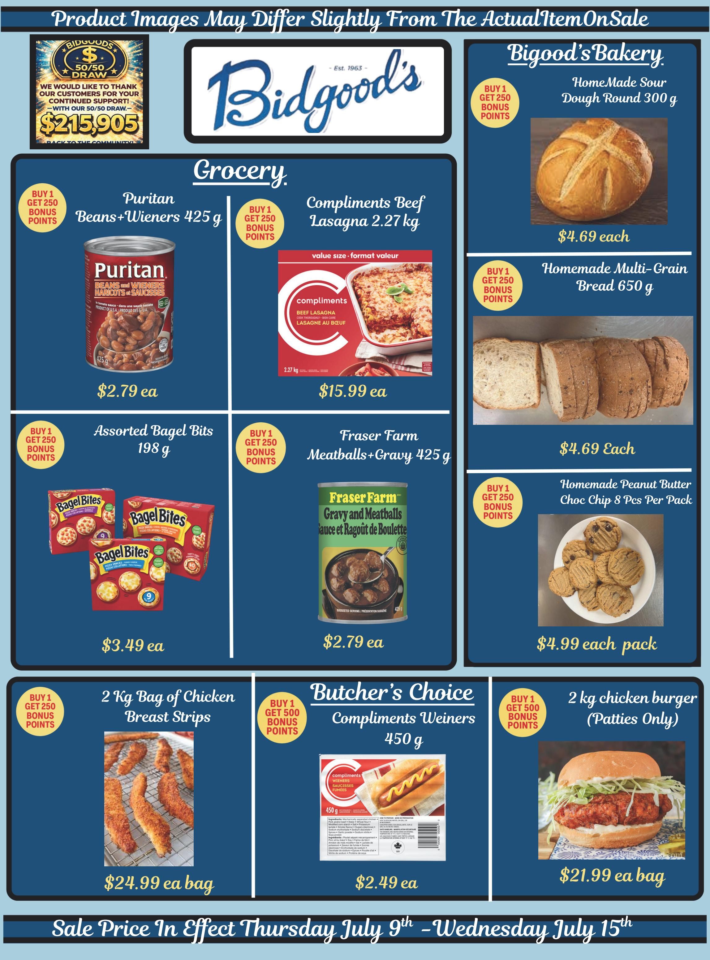 Bidgood's Flyer July 9 to 15