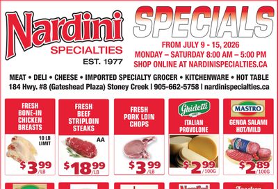 Nardini Specialties Flyer July 9 to 15