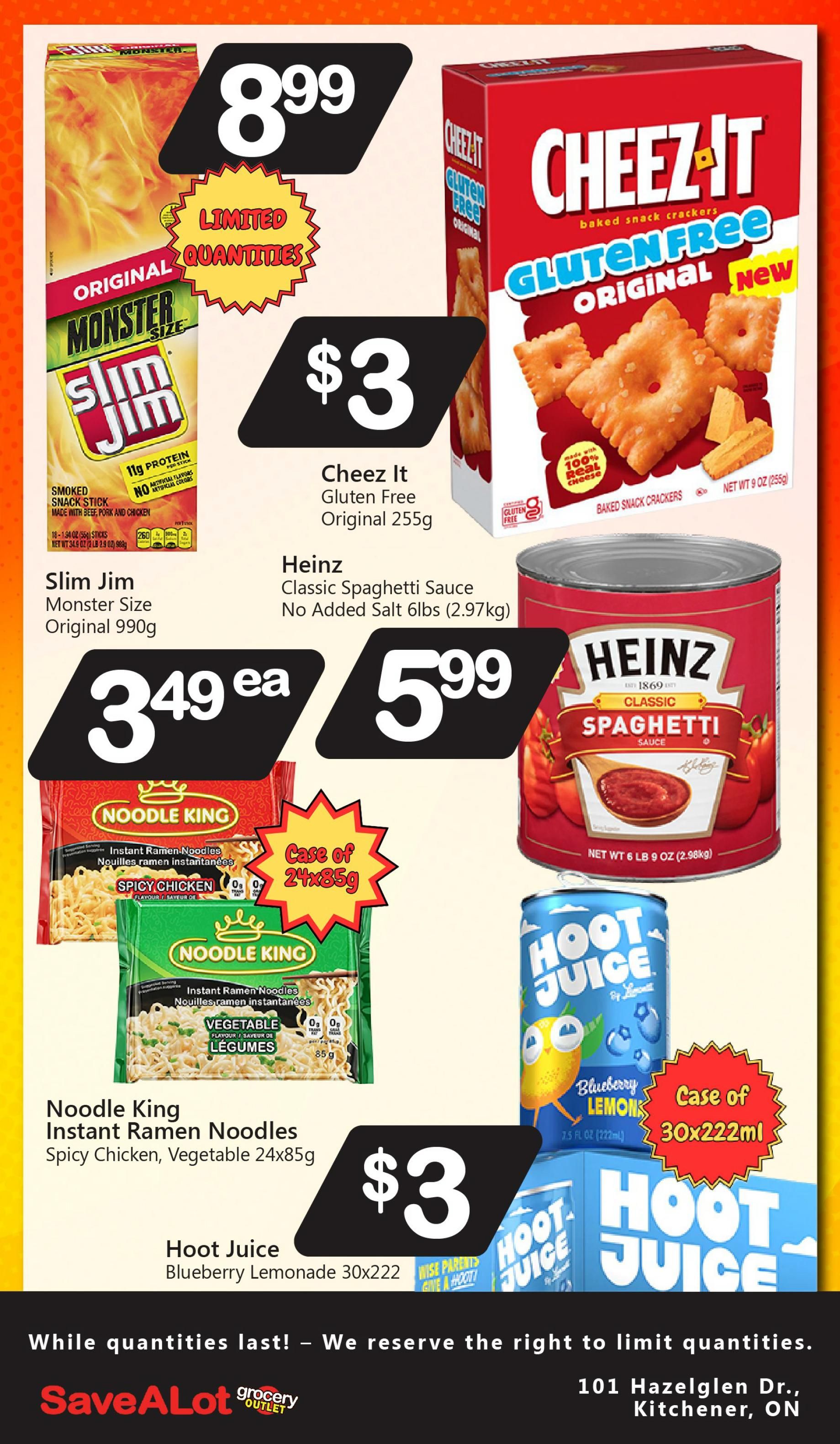 SaveALot Grocery Outlet Flyer July 9 to 15