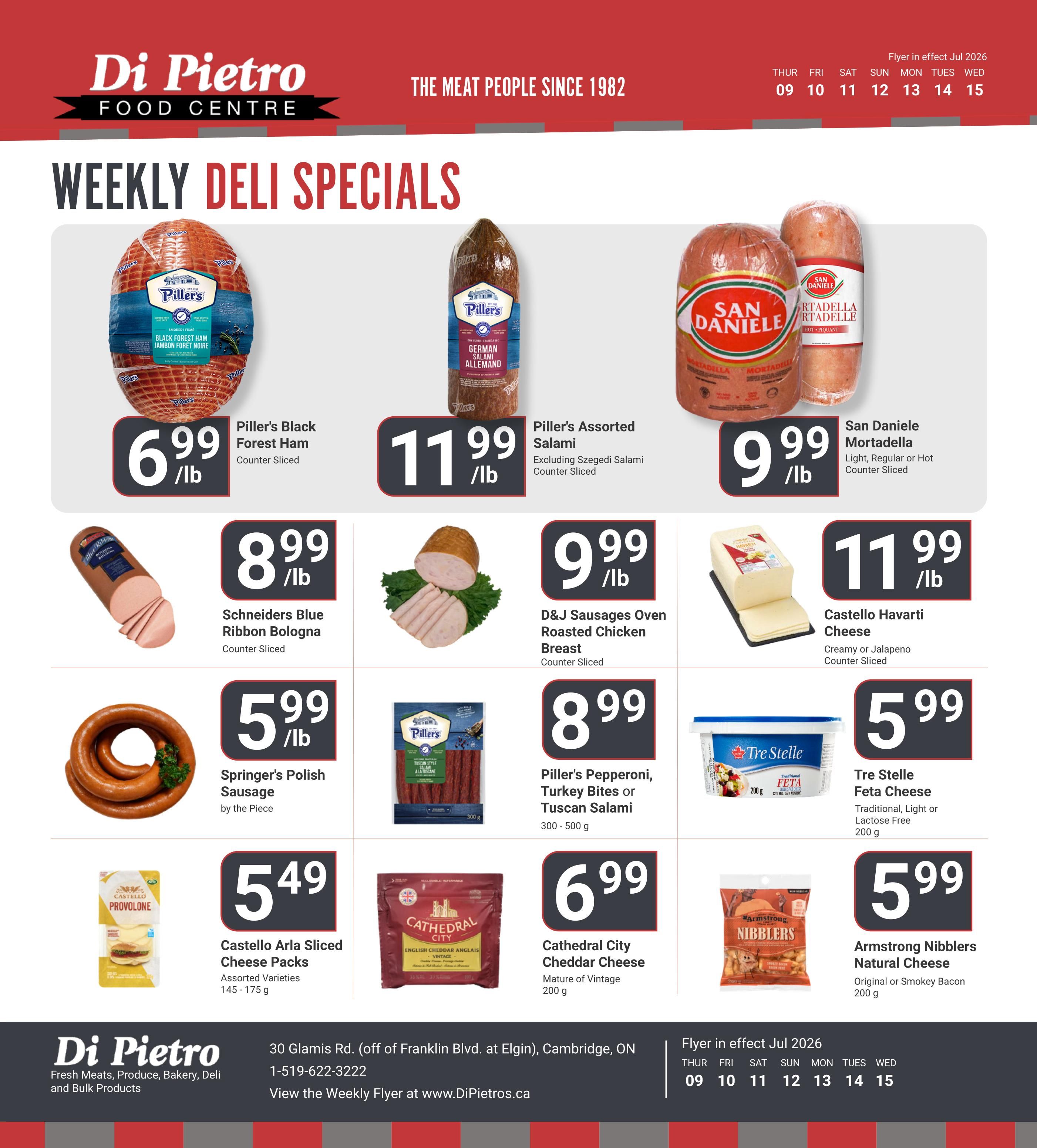 Di Pietro Food Centre Flyer July 9 to 15