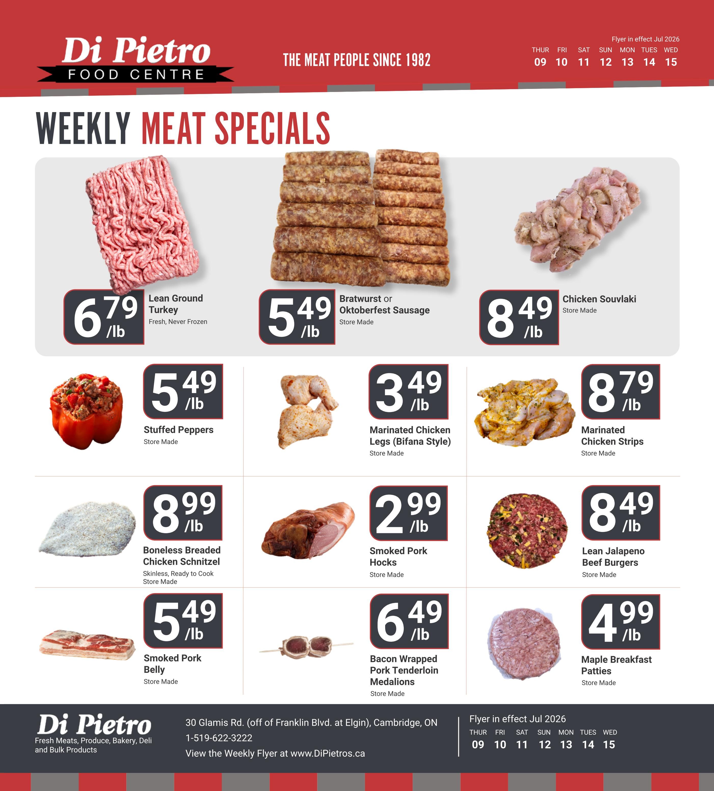 Di Pietro Food Centre Flyer July 9 to 15