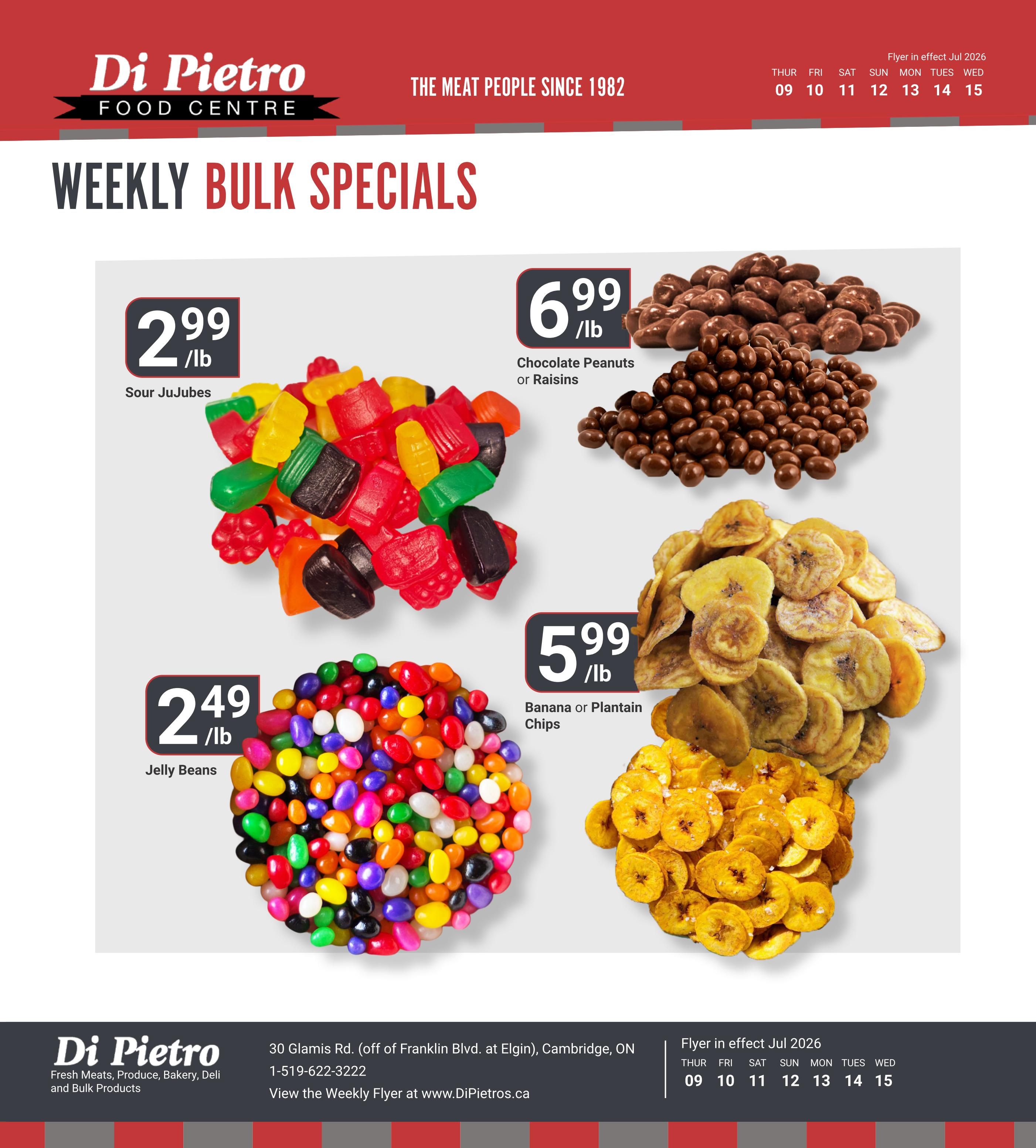 Di Pietro Food Centre Flyer July 9 to 15
