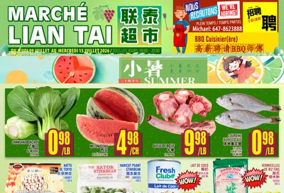 Marche Lian Tai Flyer July 9 to 15