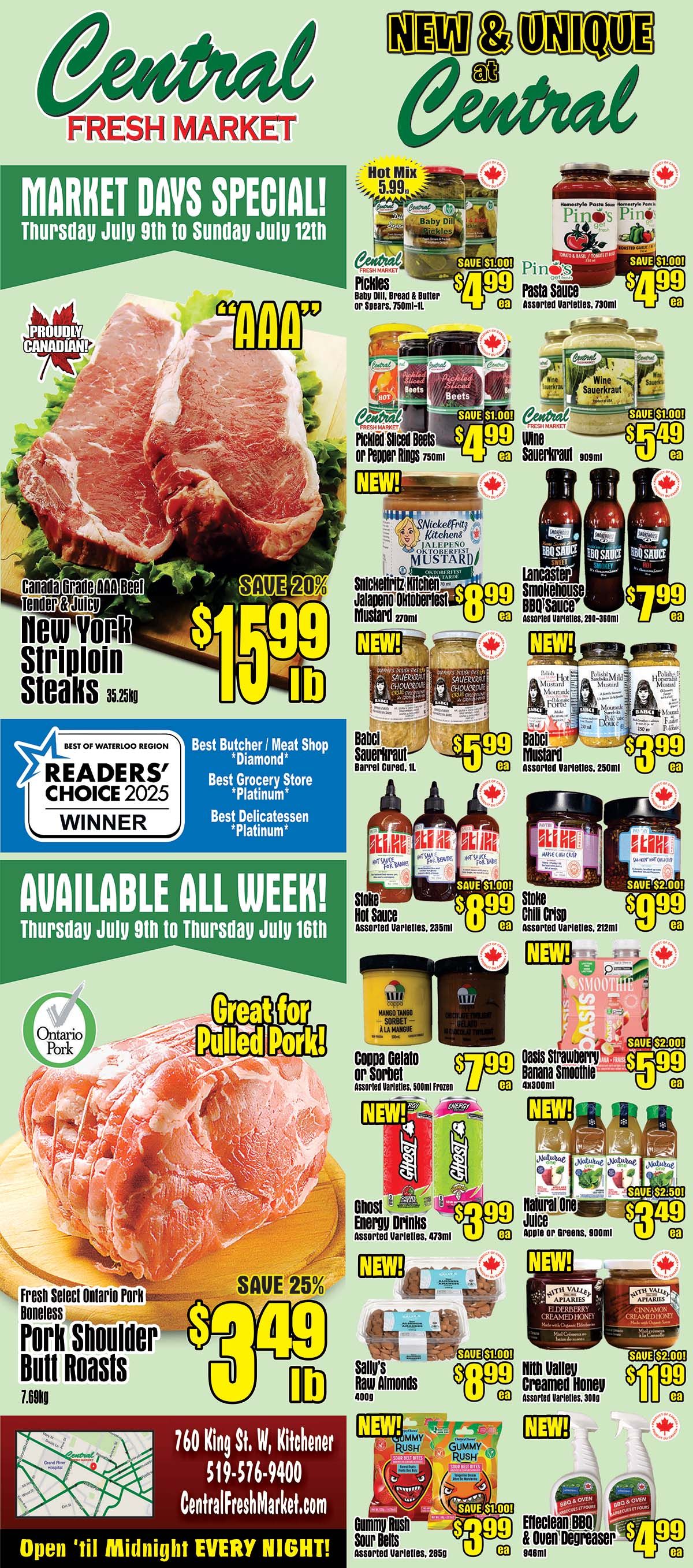 Central Fresh Market Flyer July 9 to 16