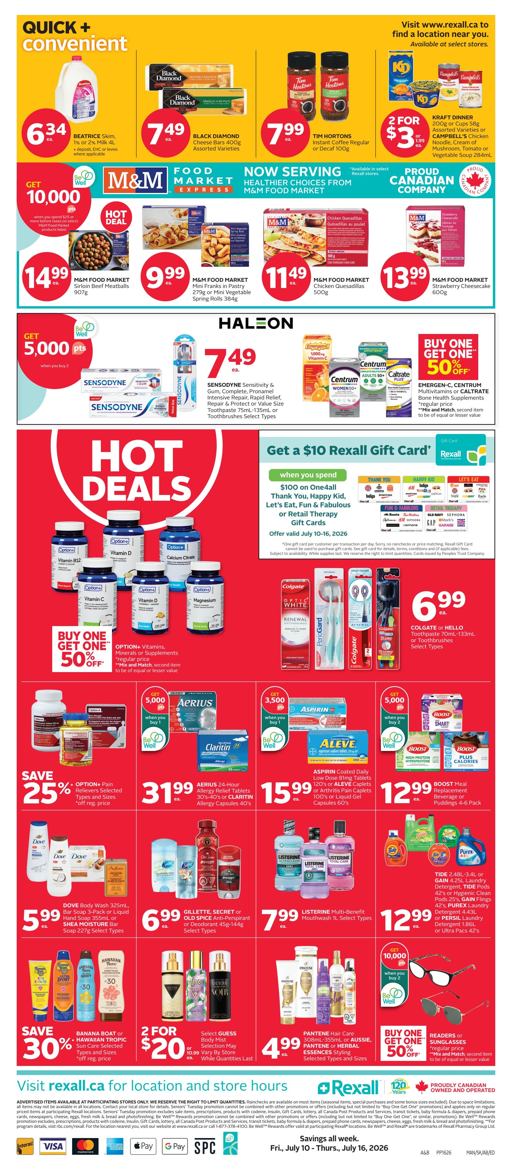 Rexall (AB, SK) Flyer July 10 to 16