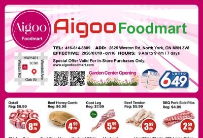 Aigoo Foodmart Flyer July 10 to 16