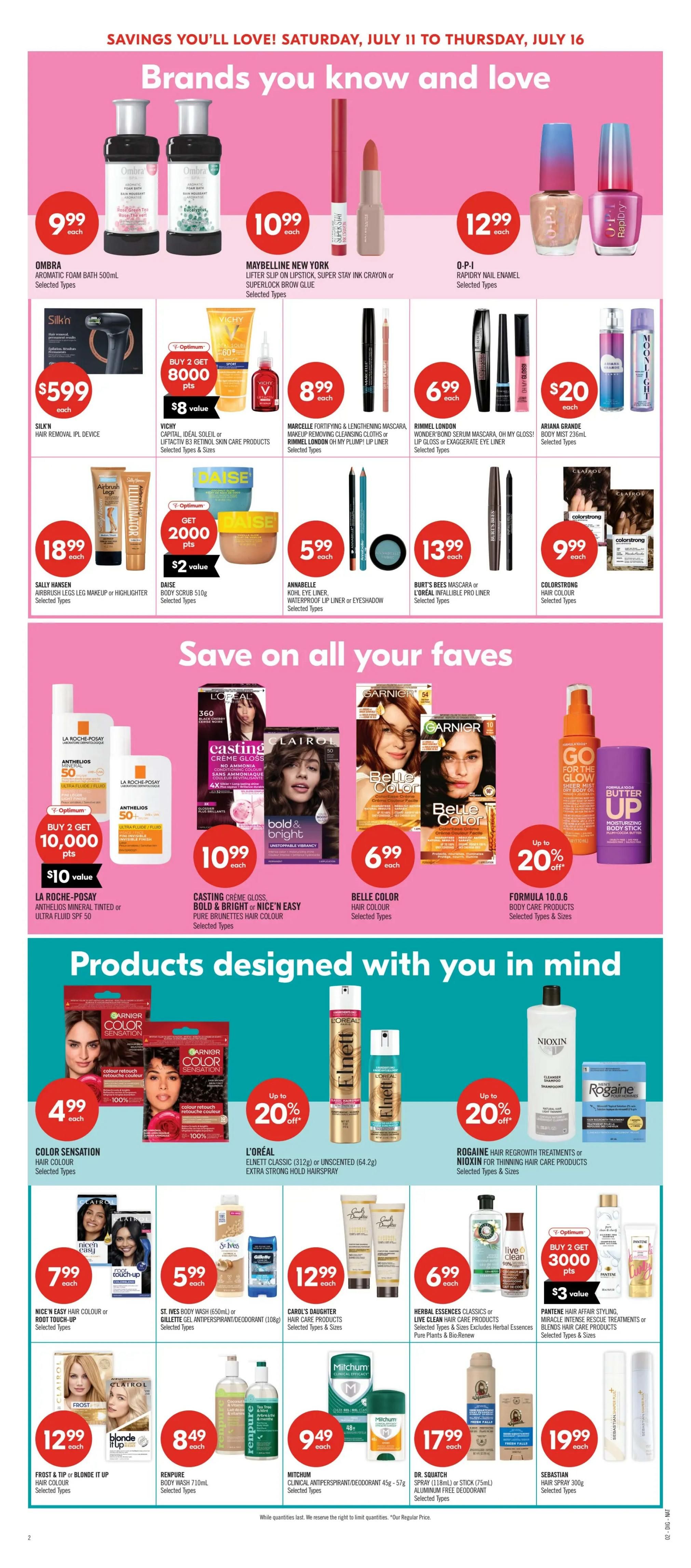 Shoppers Drug Mart (ON) Flyer July 11 to 16