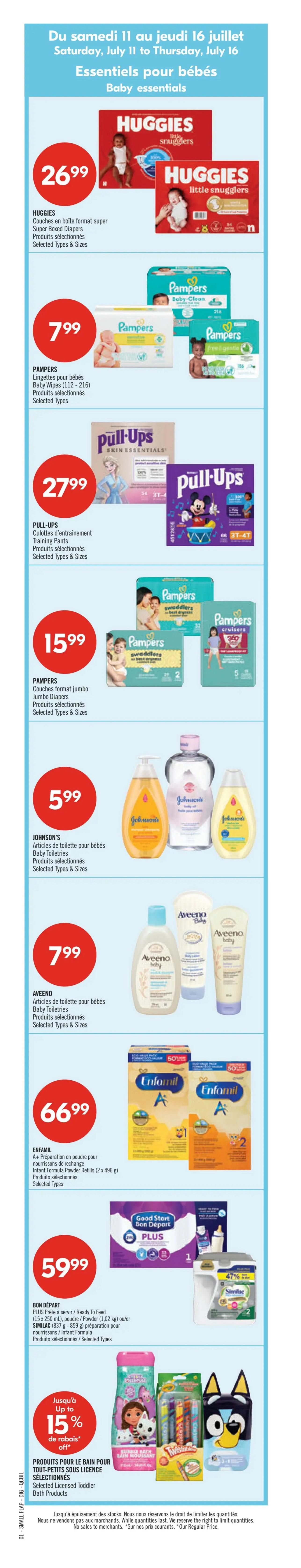 Pharmaprix Flyer July 11 to 16