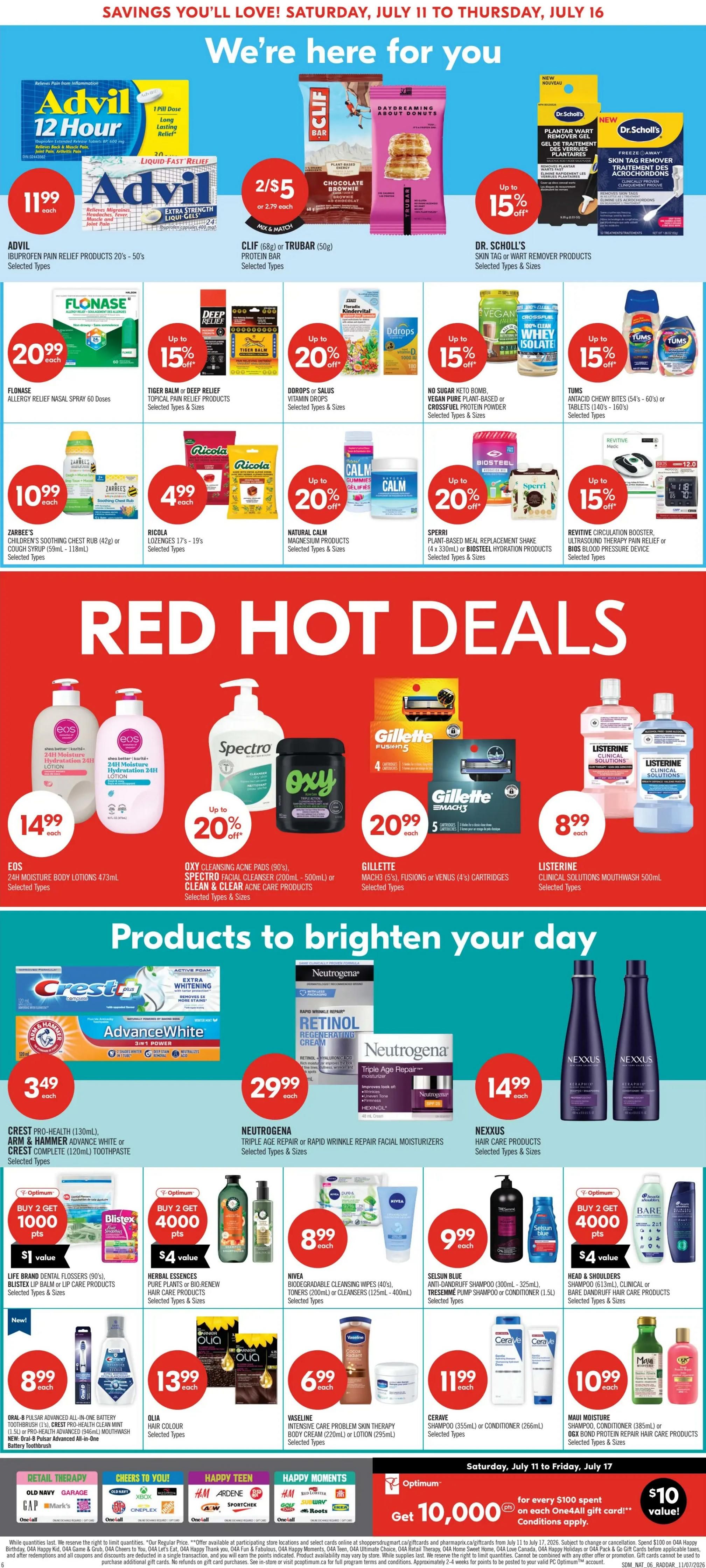 Shoppers Drug Mart (West) Flyer July 11 to 16