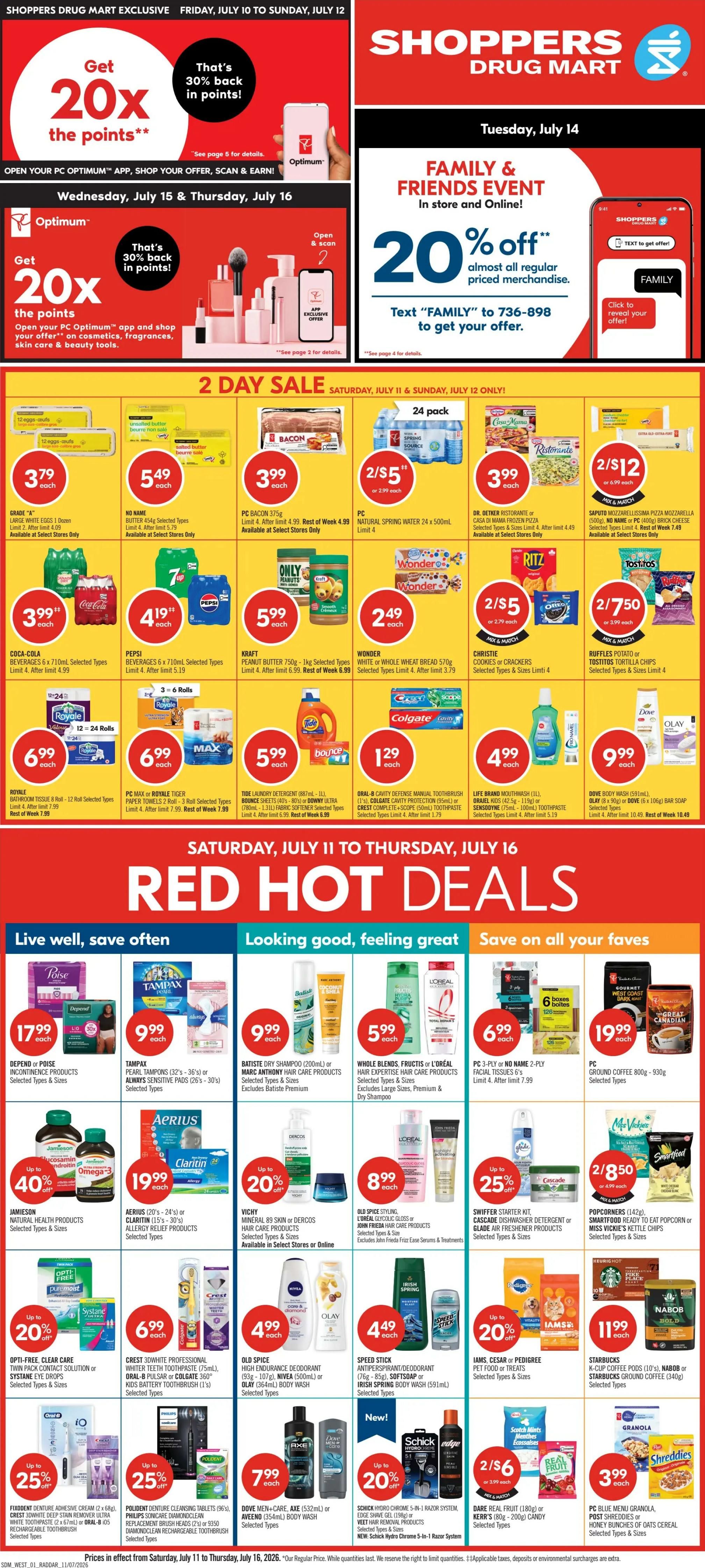 Shoppers Drug Mart (West) Flyer July 11 to 16