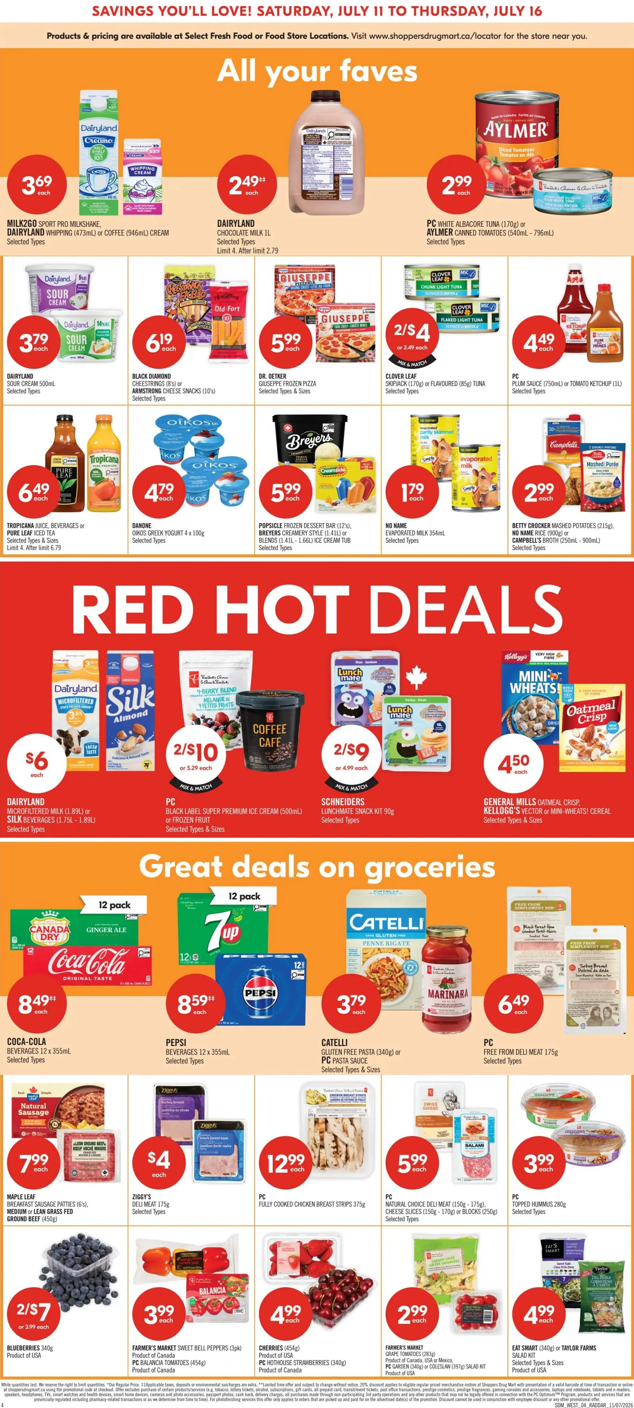 Shoppers Drug Mart (West) Flyer July 11 to 16