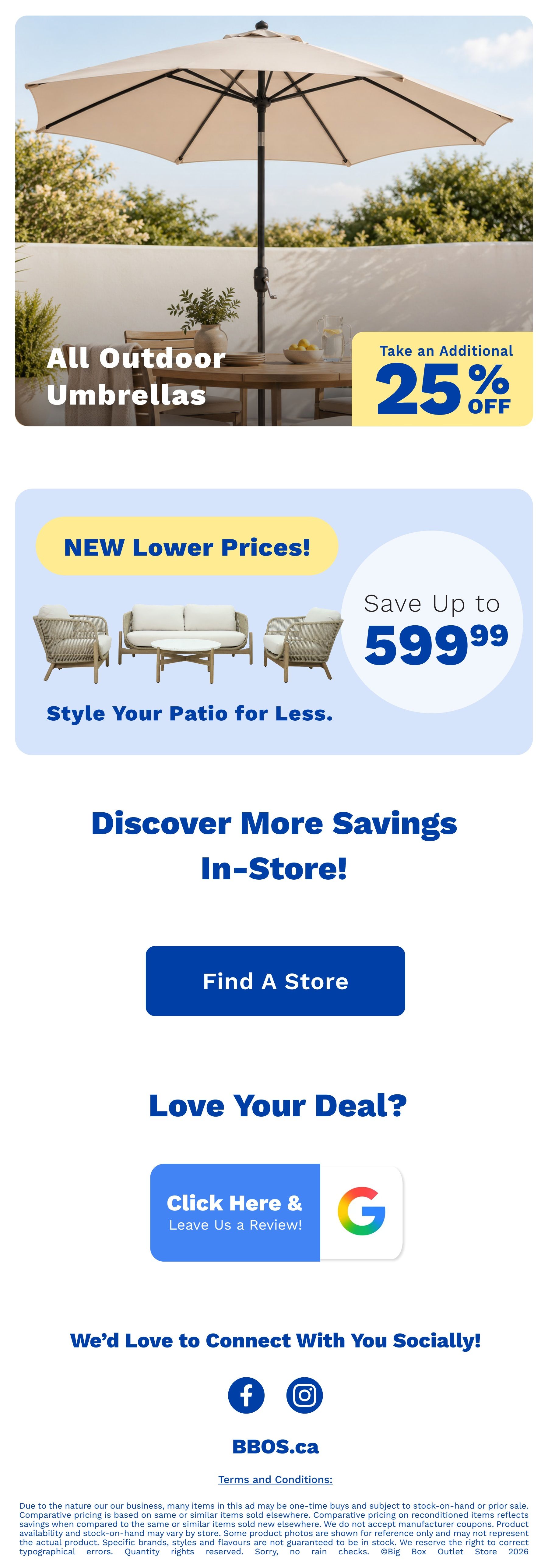 Big Box Outlet Store Flyer July 9 to 15