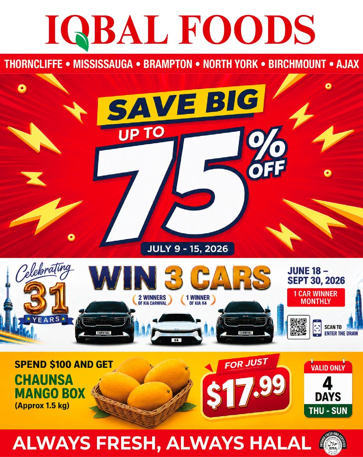 Iqbal Foods Flyer July 9 to 15
