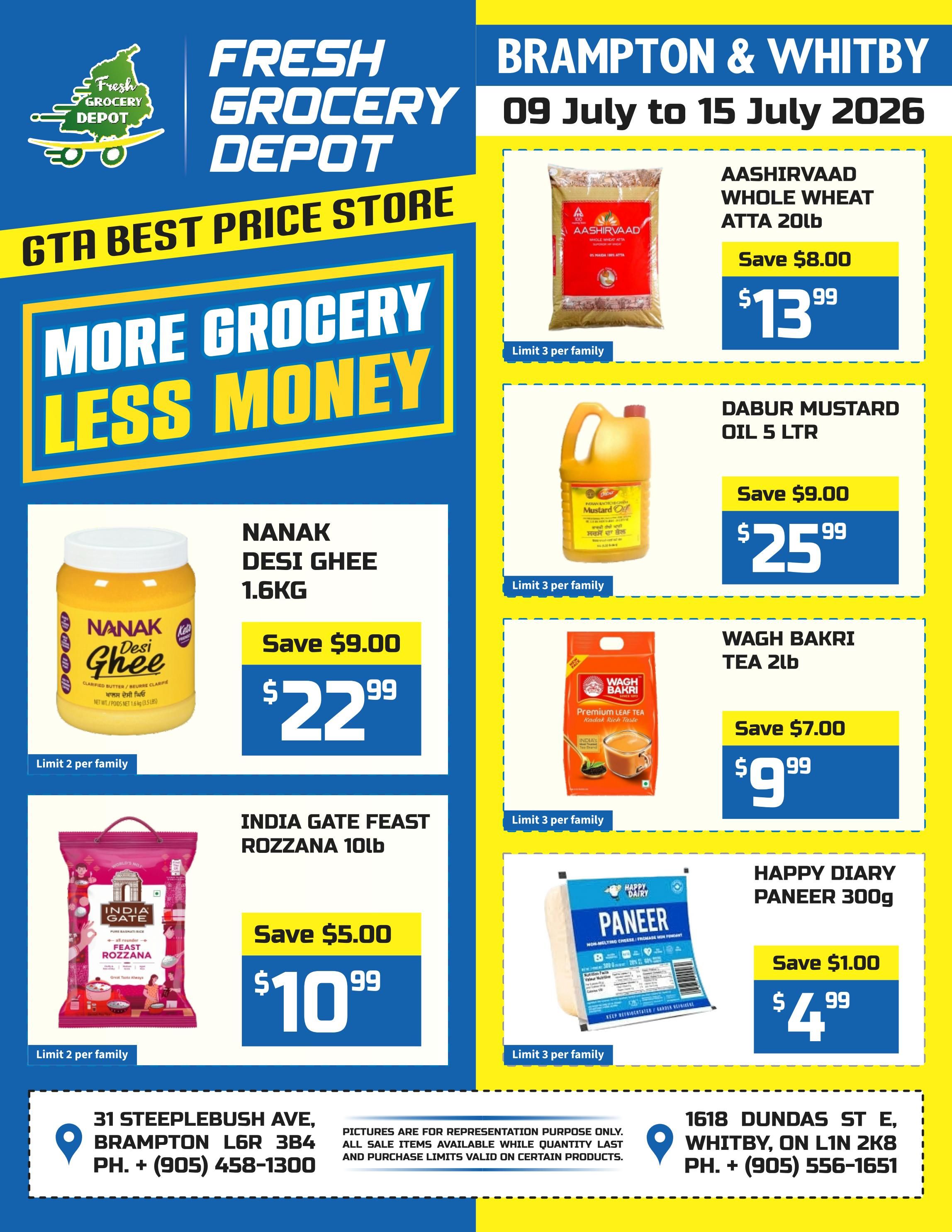 Fresh Grocery Depot Flyer July 9 to 15