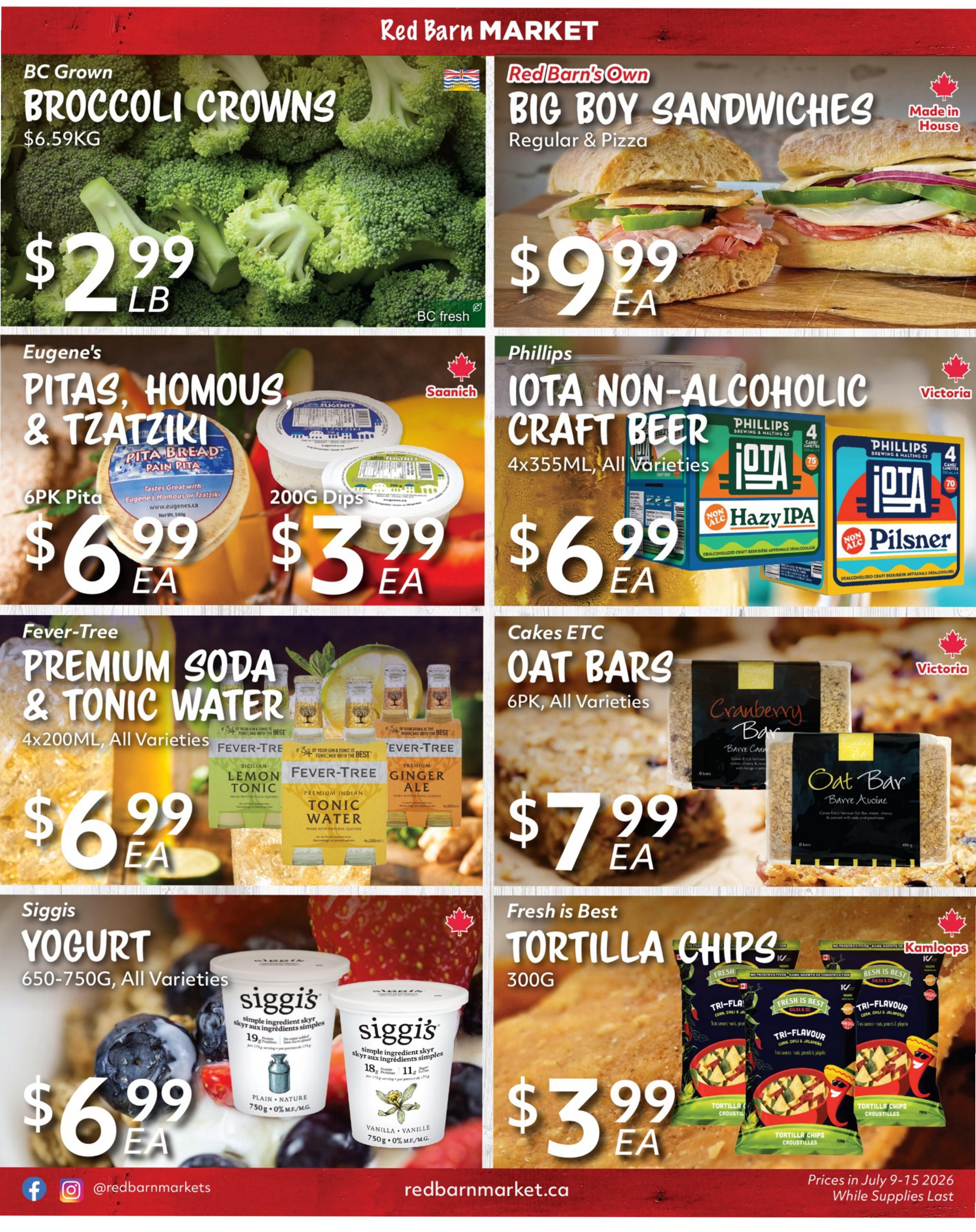 Red Barn Market Flyer July 9 to 15