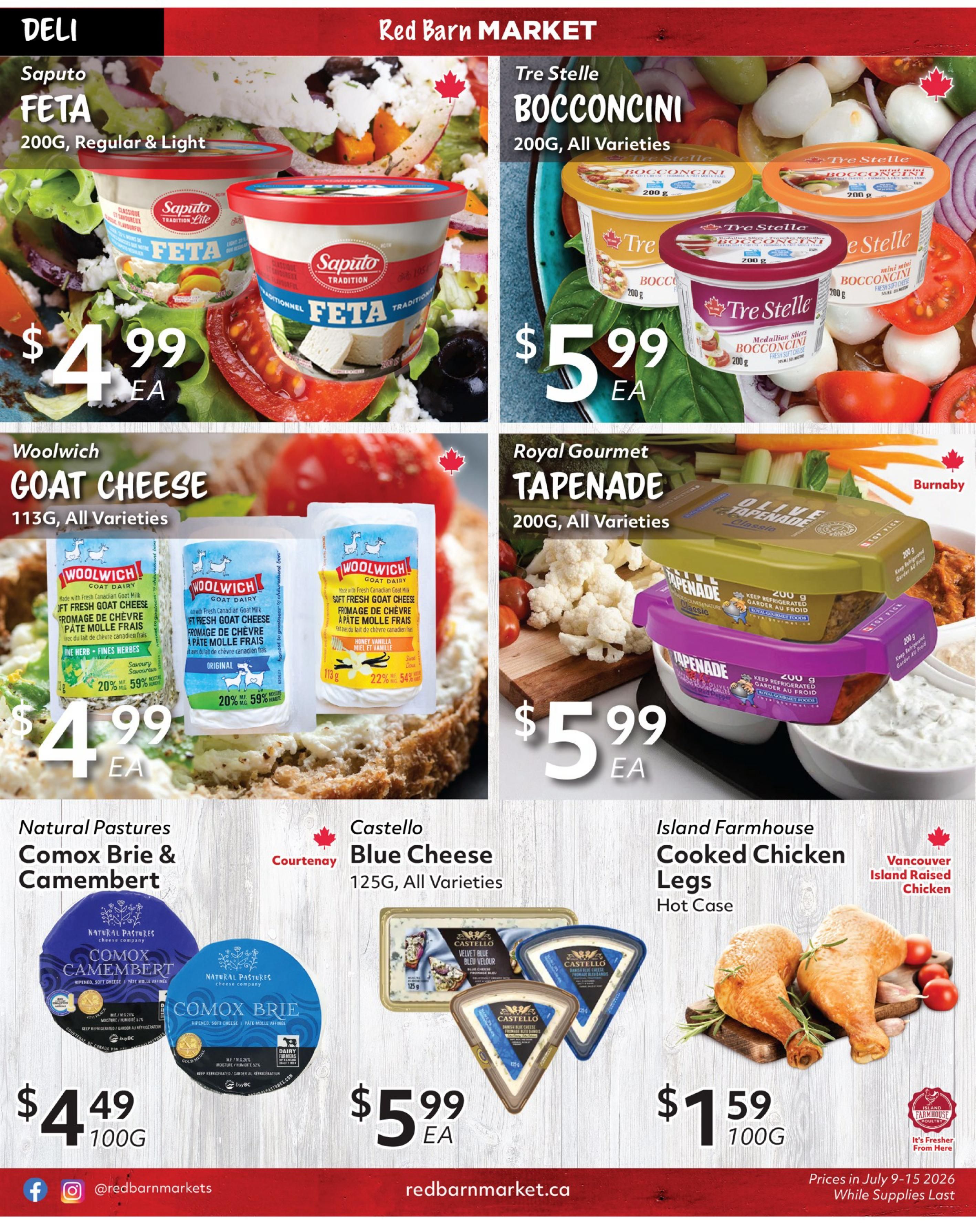 Red Barn Market Flyer July 9 to 15