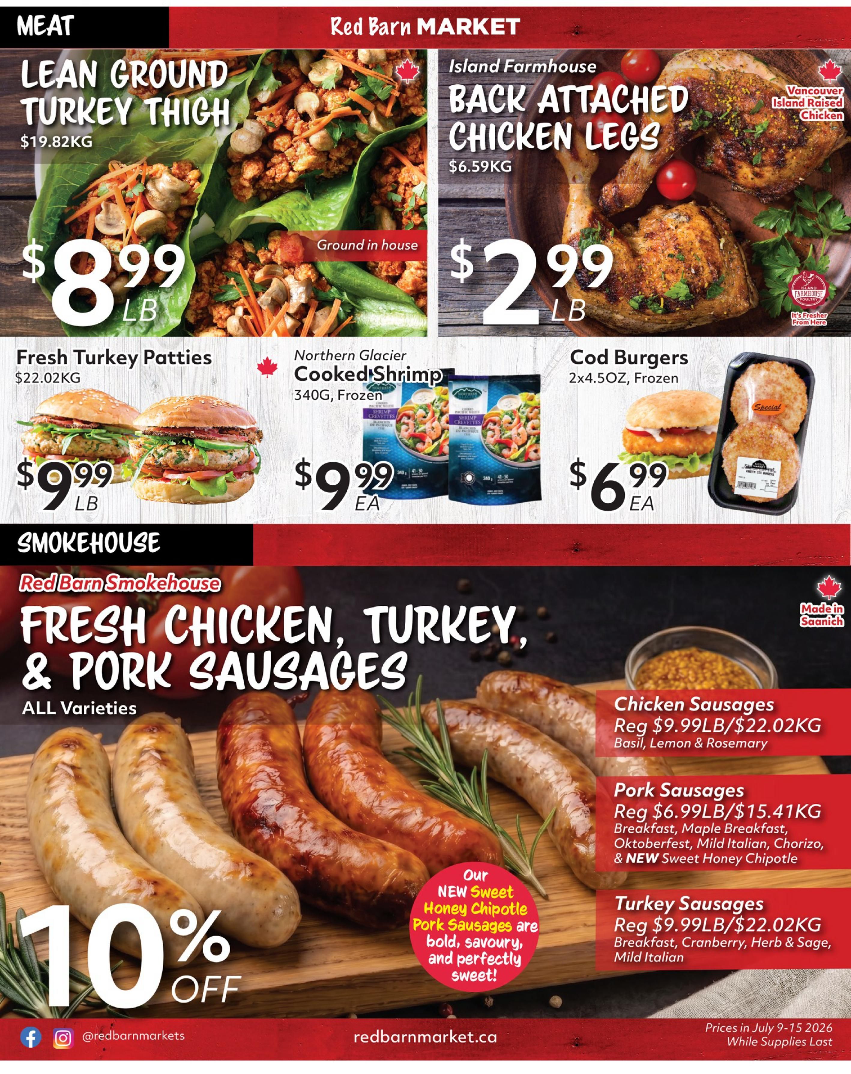 Red Barn Market Flyer July 9 to 15