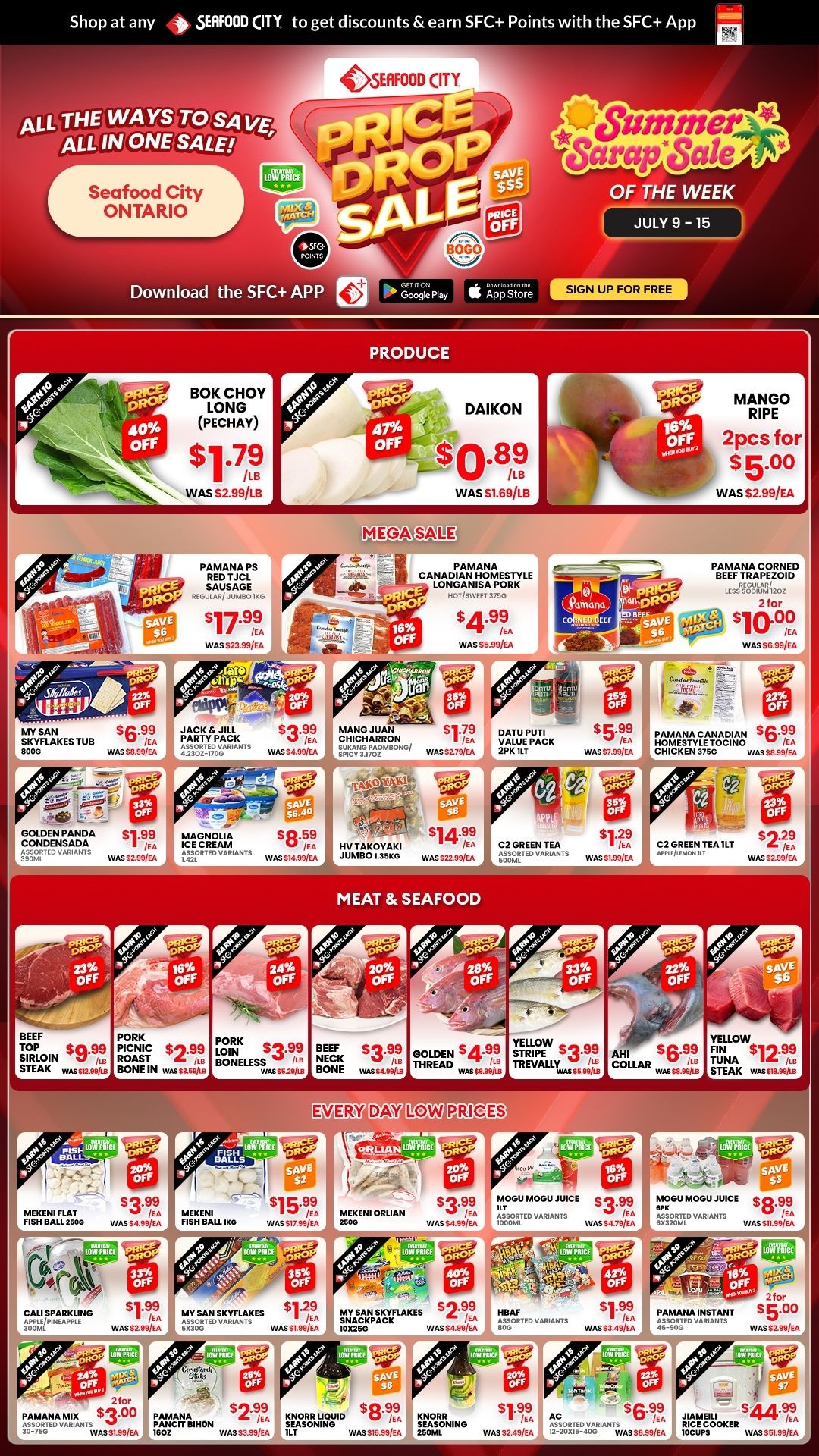 Seafood City Supermarket (ON) Flyer July 9 to 15