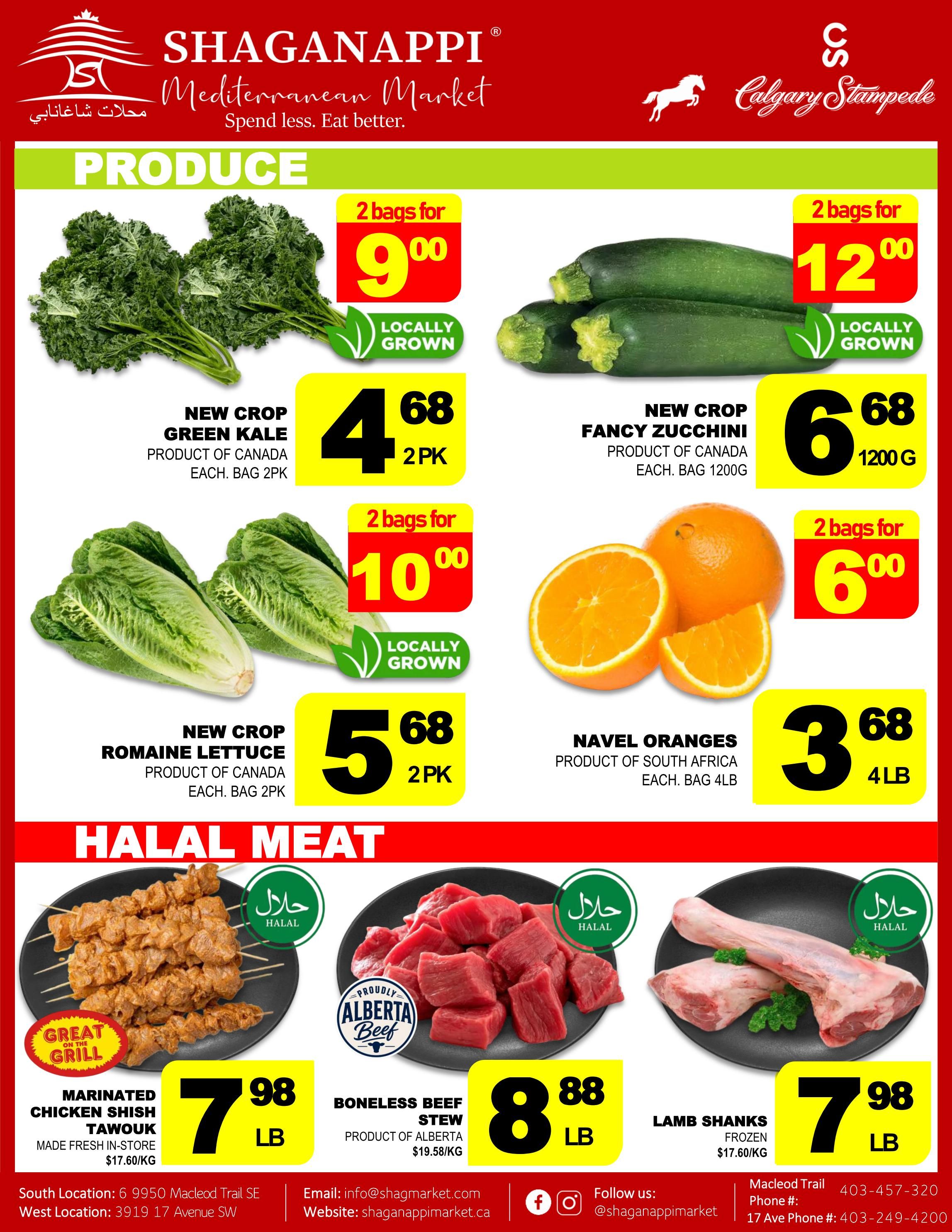 Shaganappi Mediterranean Market Flyer July 9 to 15