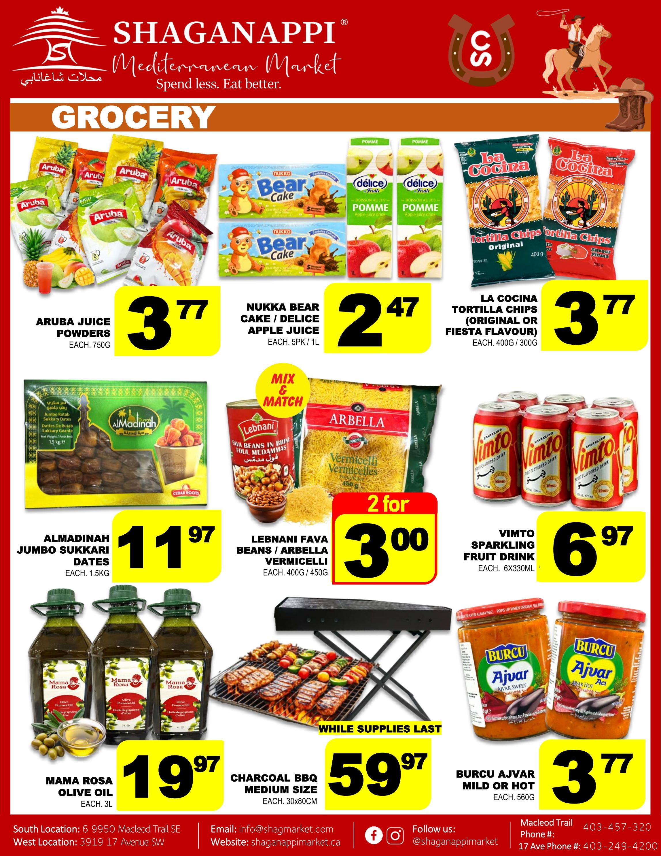 Shaganappi Mediterranean Market Flyer July 9 to 15