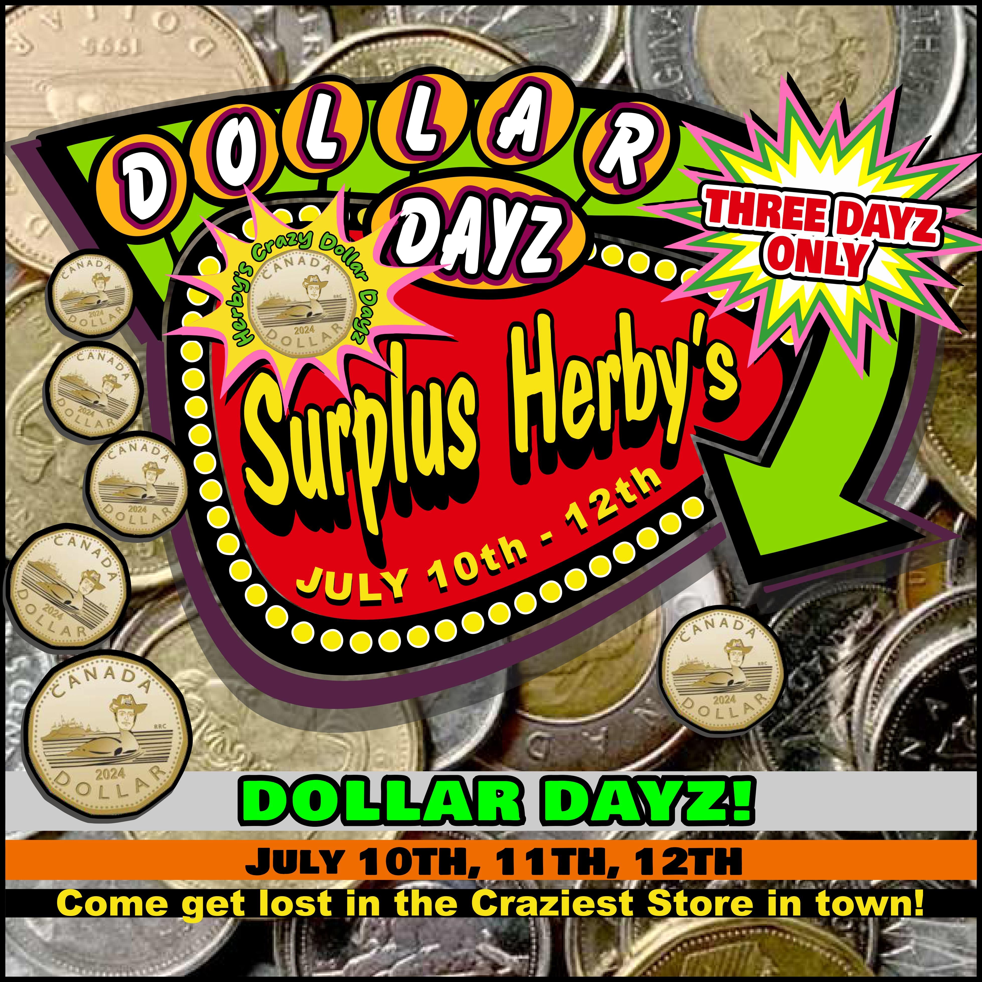 Surplus Herby's Flyer July 10 to 12