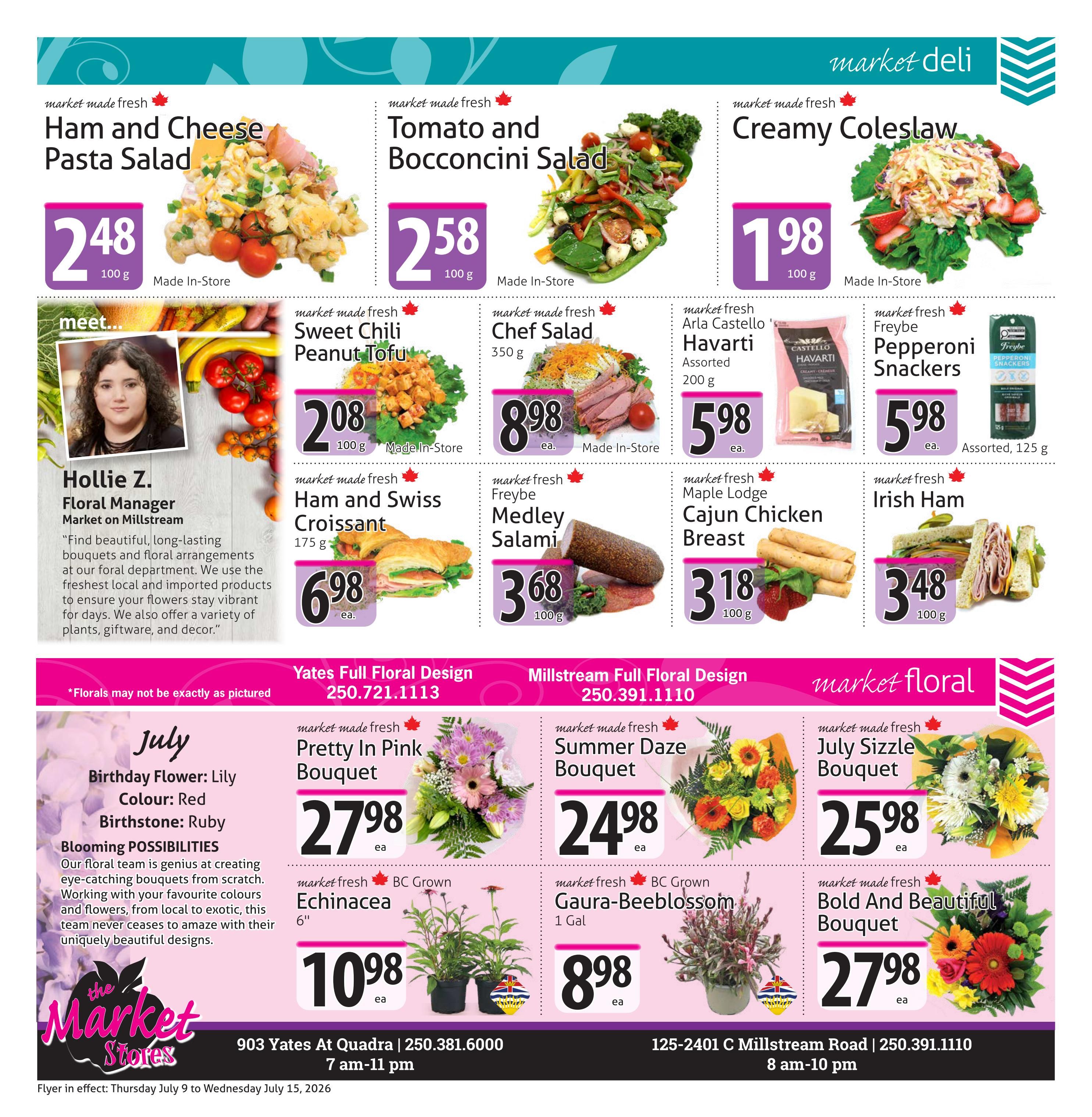 The Market Stores Flyer July 9 to 15