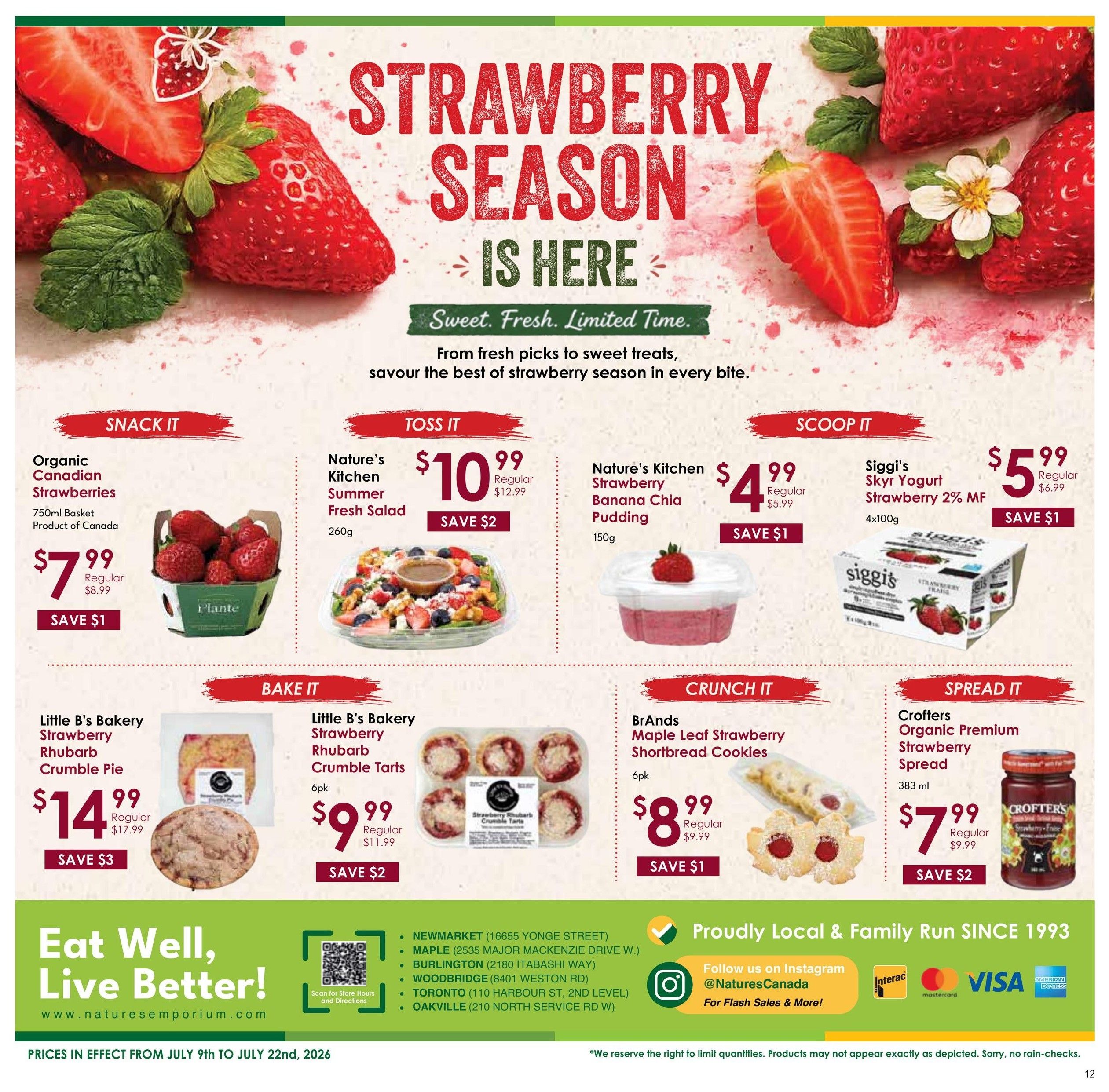 Nature's Emporium Bi-Weekly Flyer July 9 to 22